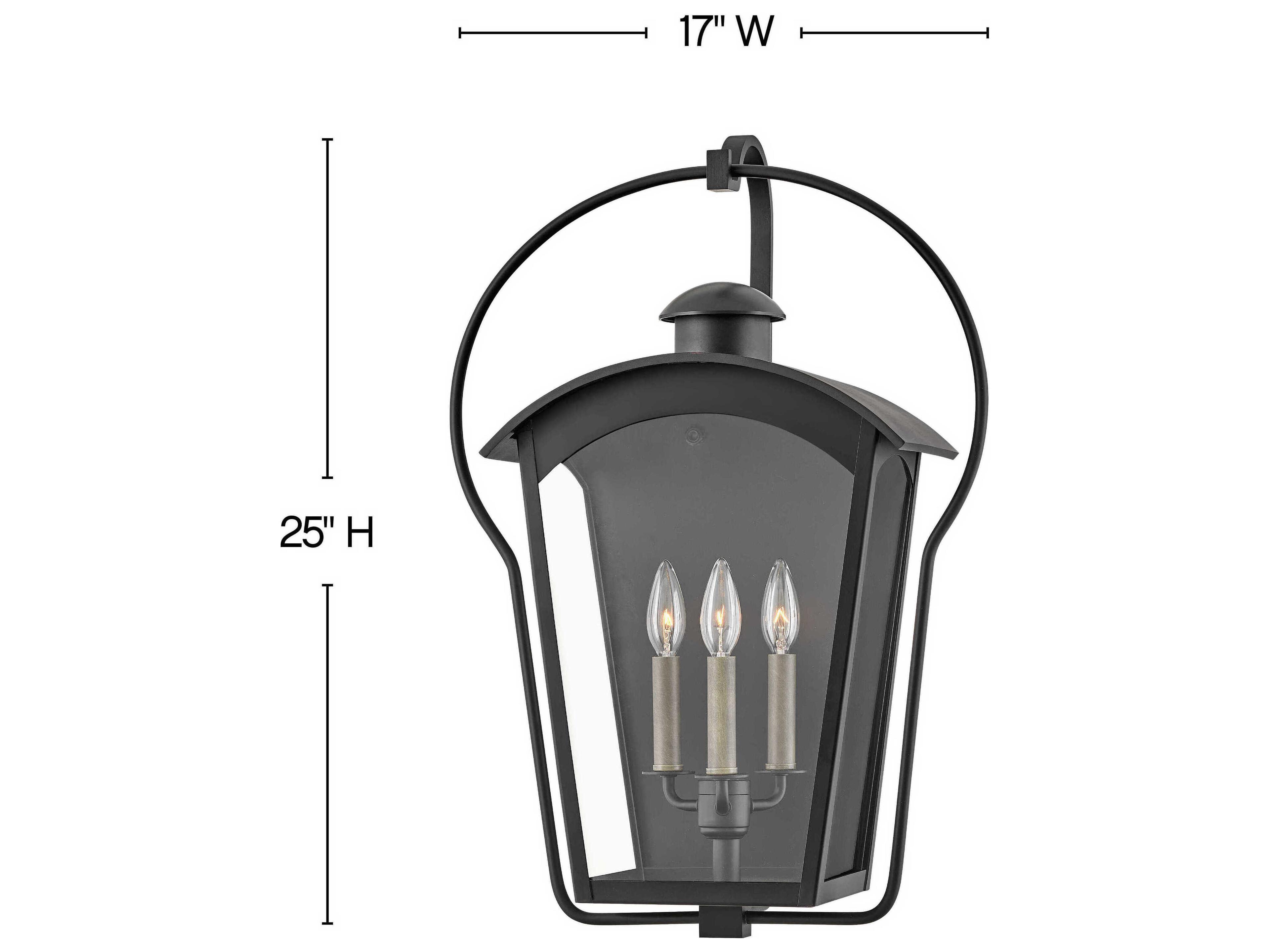 Hinkley Yale 3 - Light Outdoor Wall Light