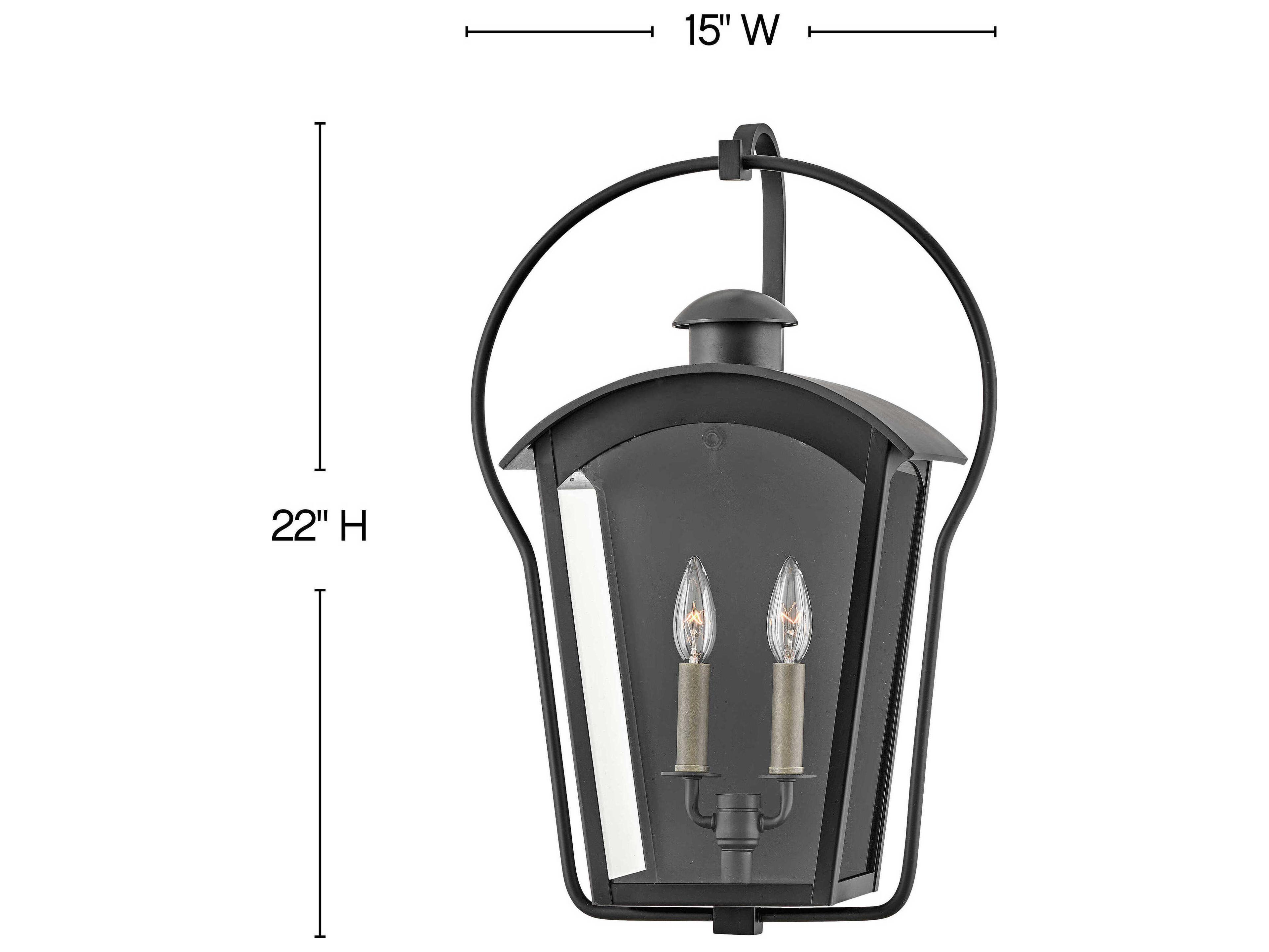 Hinkley Yale 2 - Light Outdoor Wall Light
