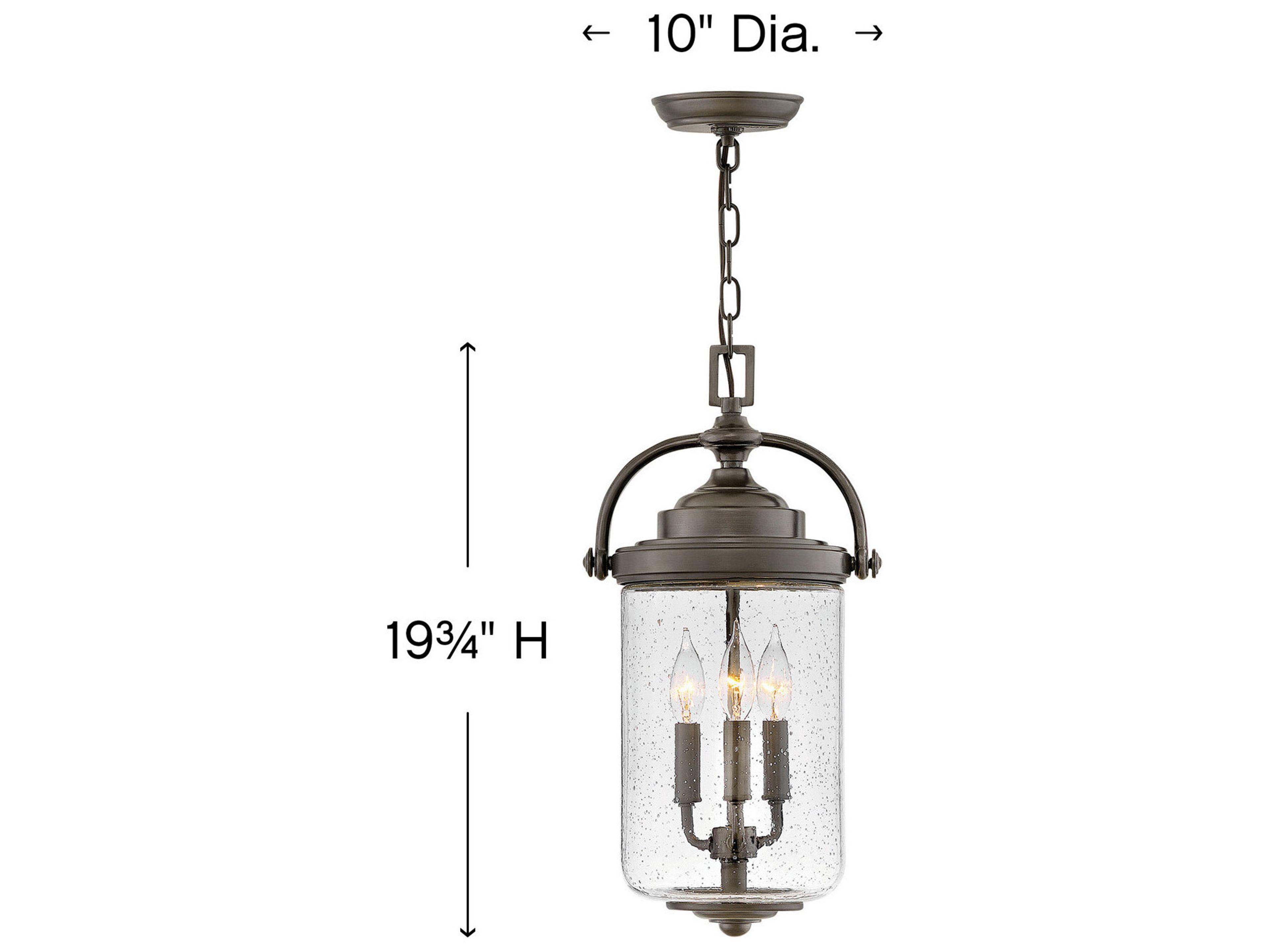 Hinkley Coastal Elements 3 - Light Outdoor Hanging Light