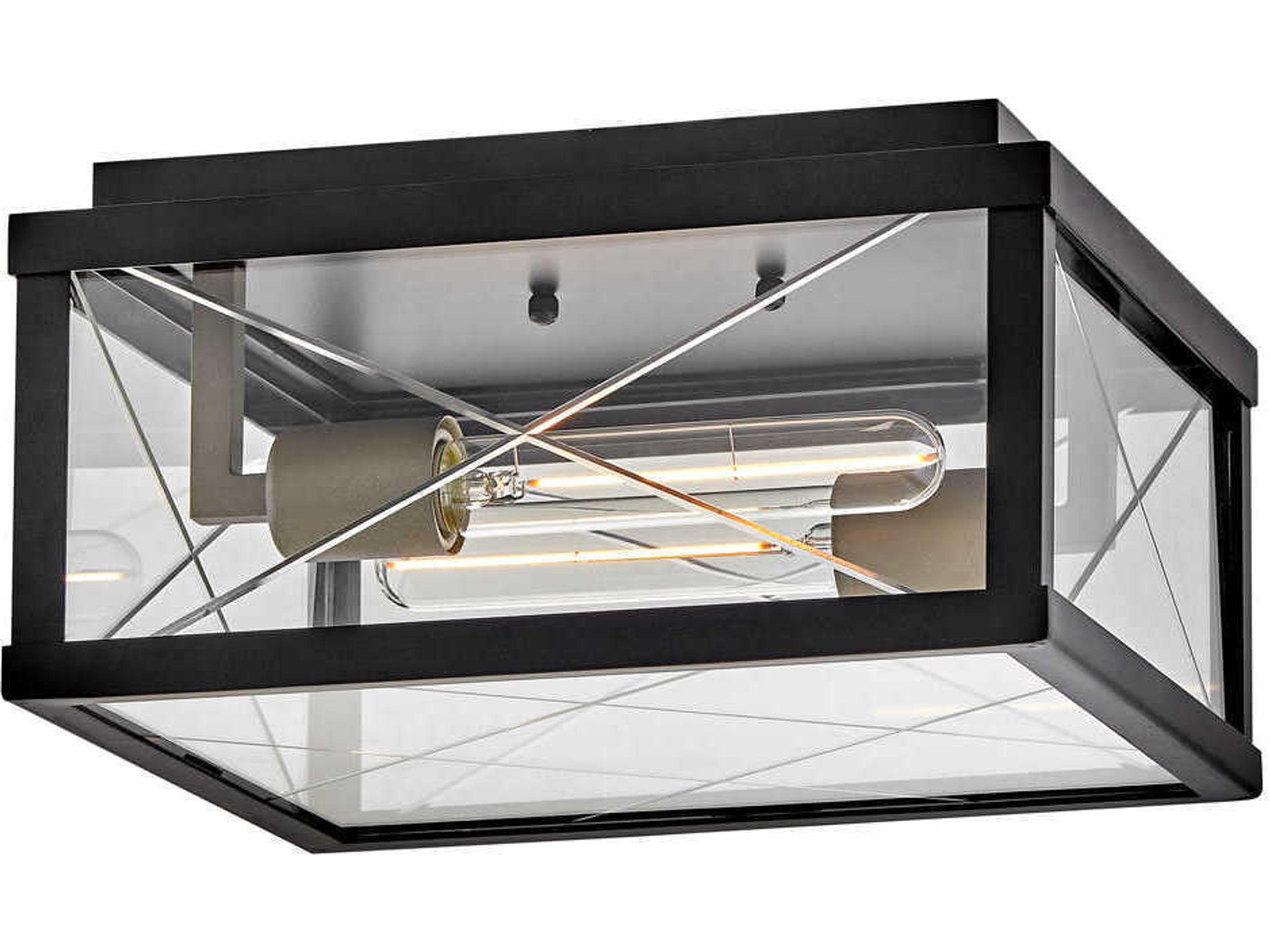 Monte 2-Light Black Burnished Bronze Flush Mount