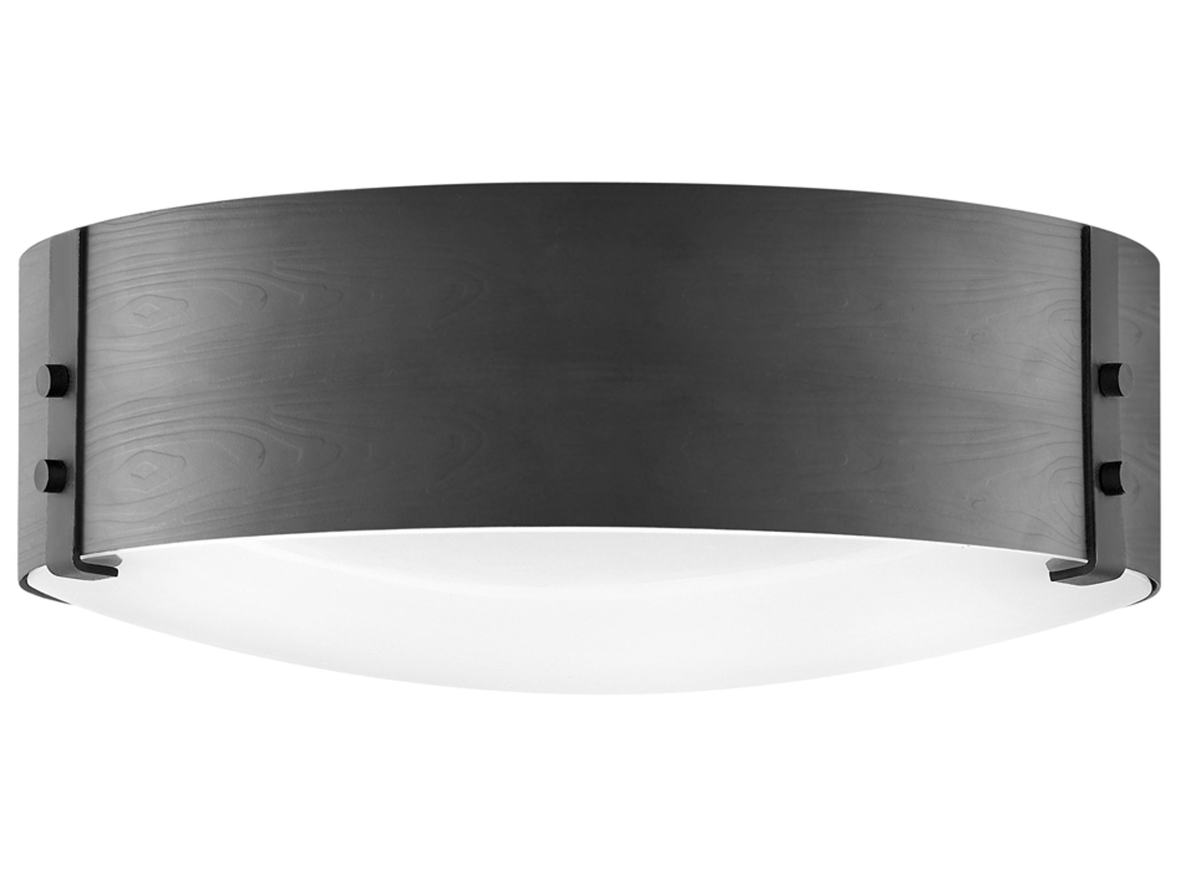 Sawyer 3-Light Black Glass LED Flush Mount