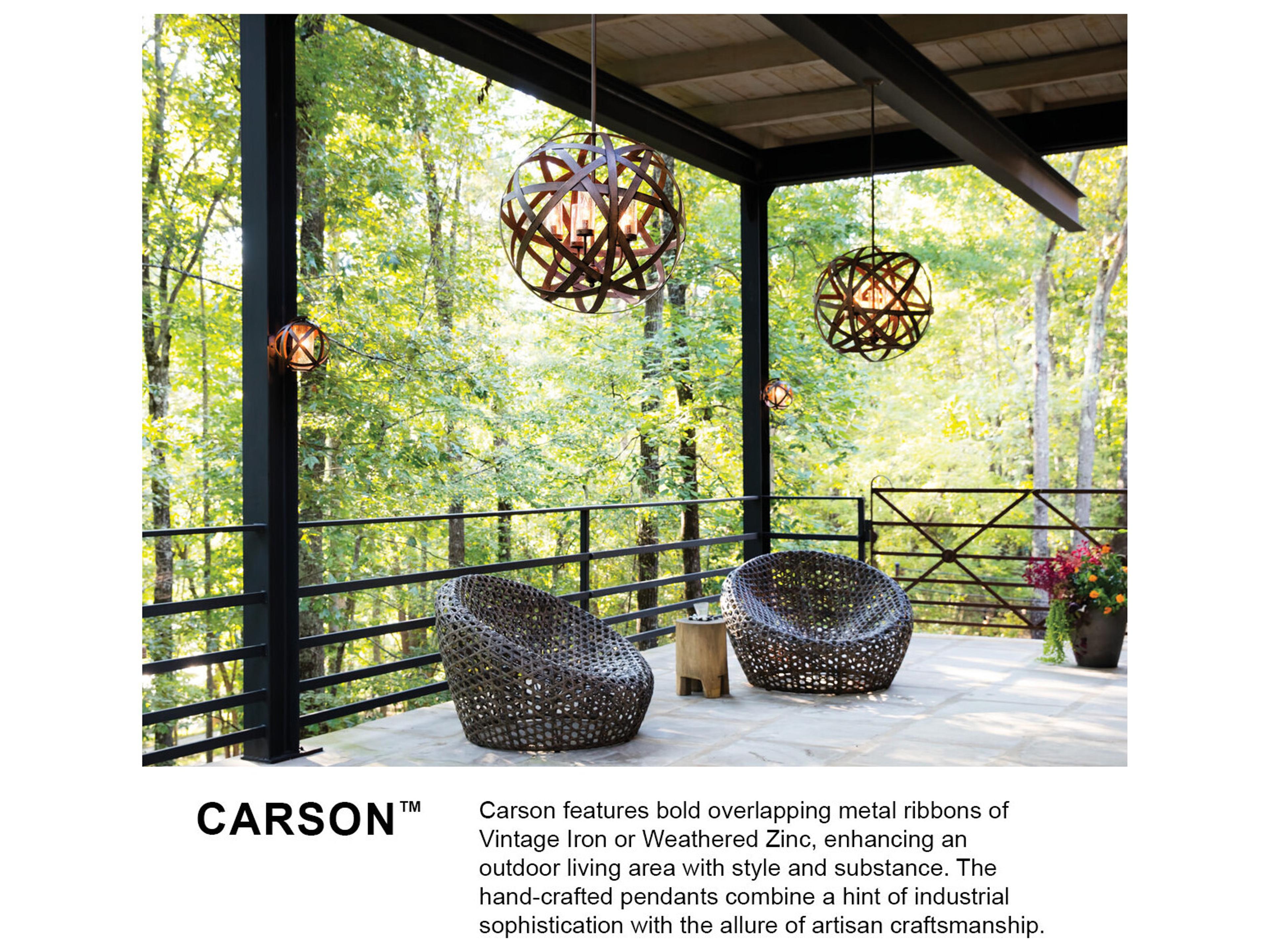 Hinkley Carson 3 - Light Outdoor Hanging Light