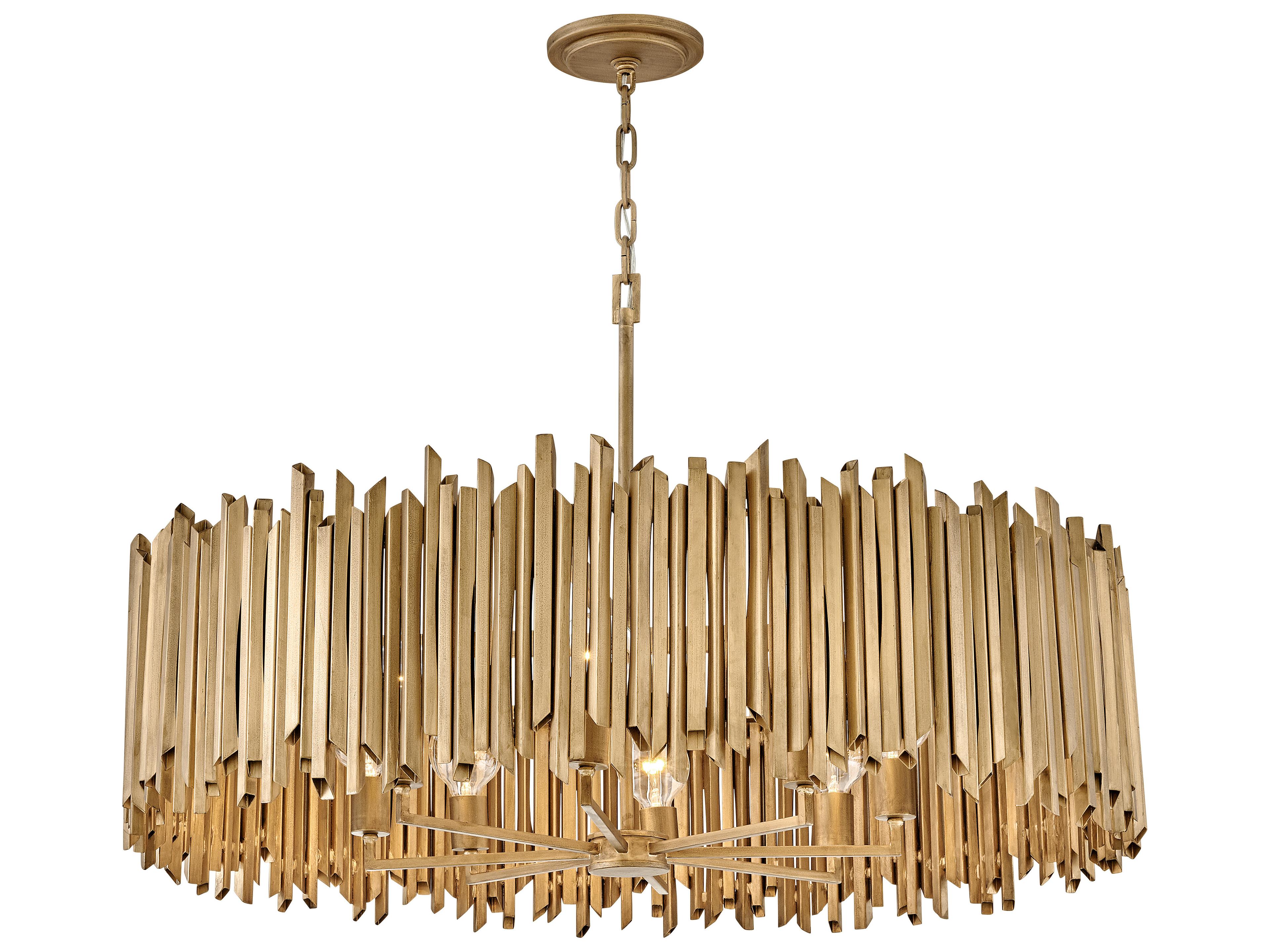 Hinkley Roca 8-Light Burnished Gold LED Pendant