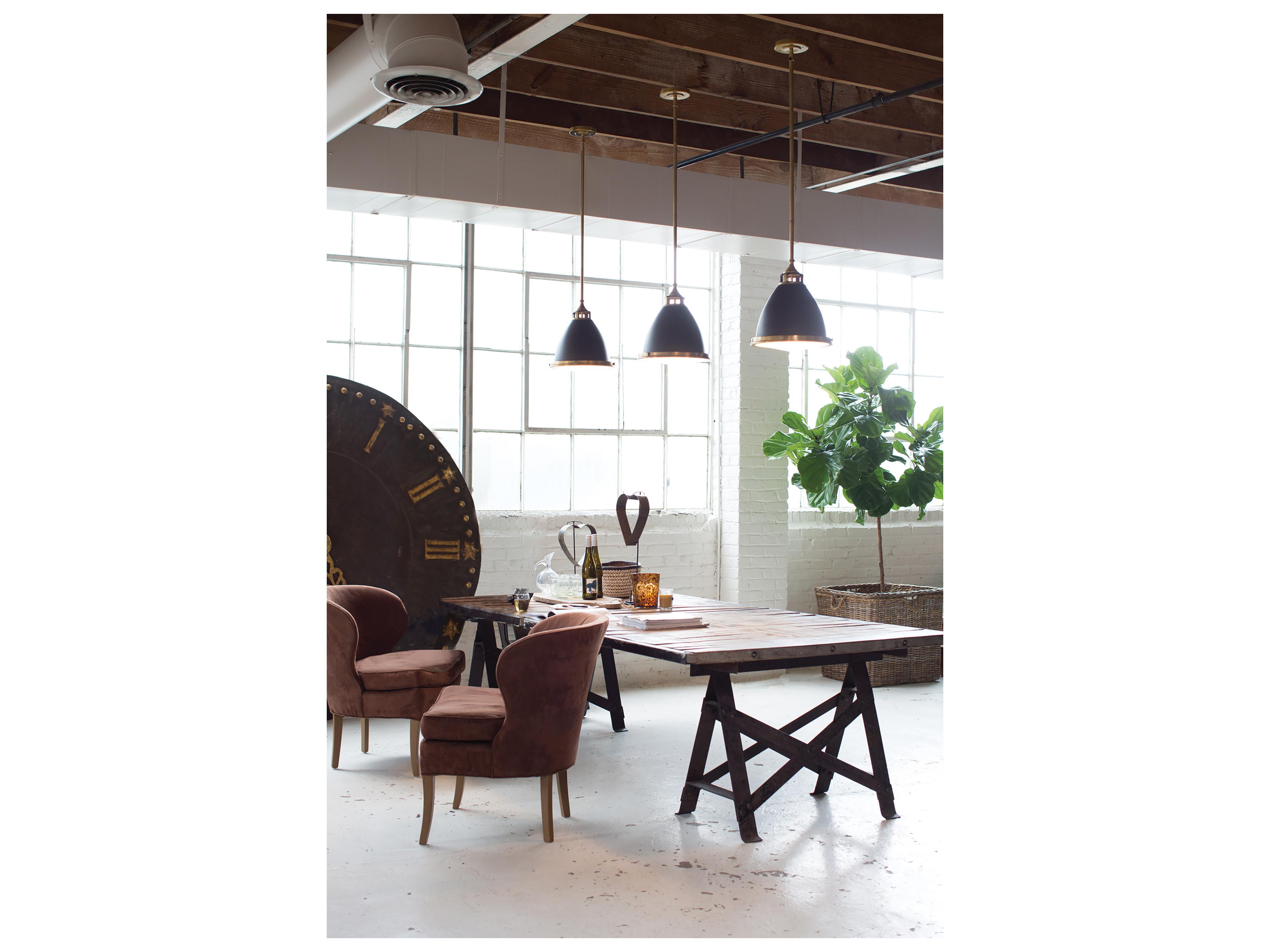 Hinkley Amelia 1-Light Buckeye Bronze Glass Bell Pendant