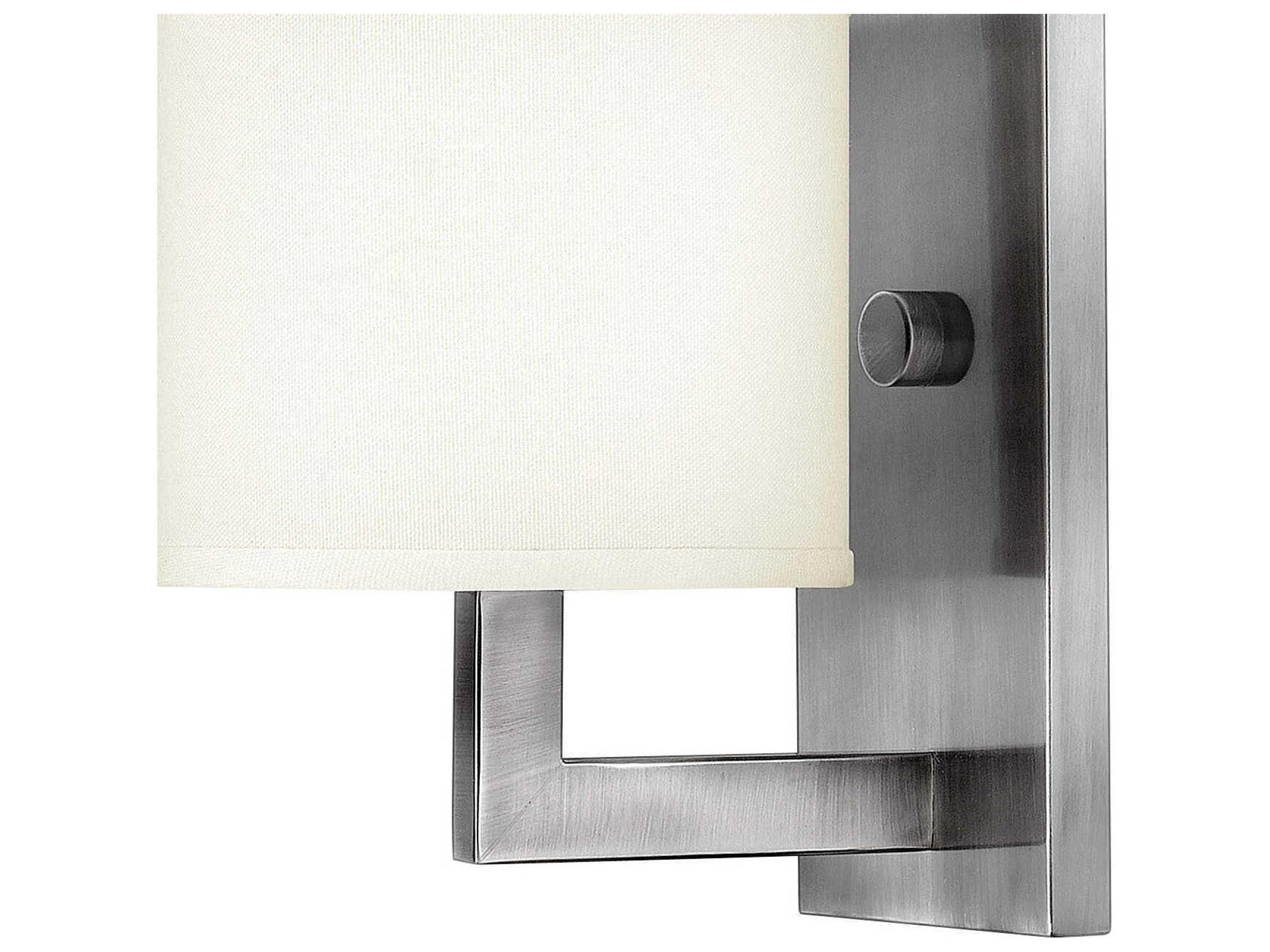 Hinkley Hampton 1-Light Antique Nickel Wall Sconce