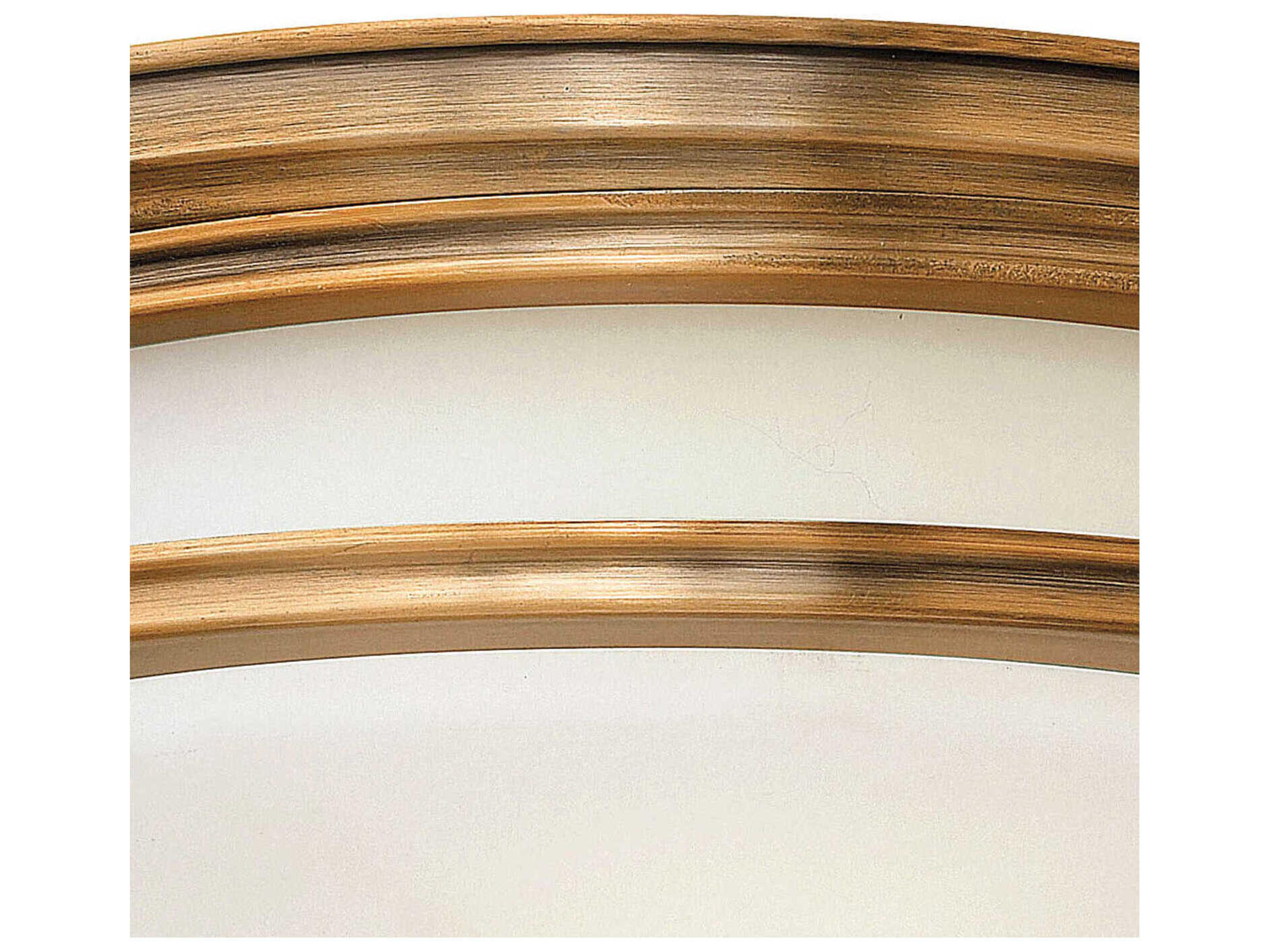 Hinkley Hadley 2-Light Brushed Bronze Glass Drum Flush Mount