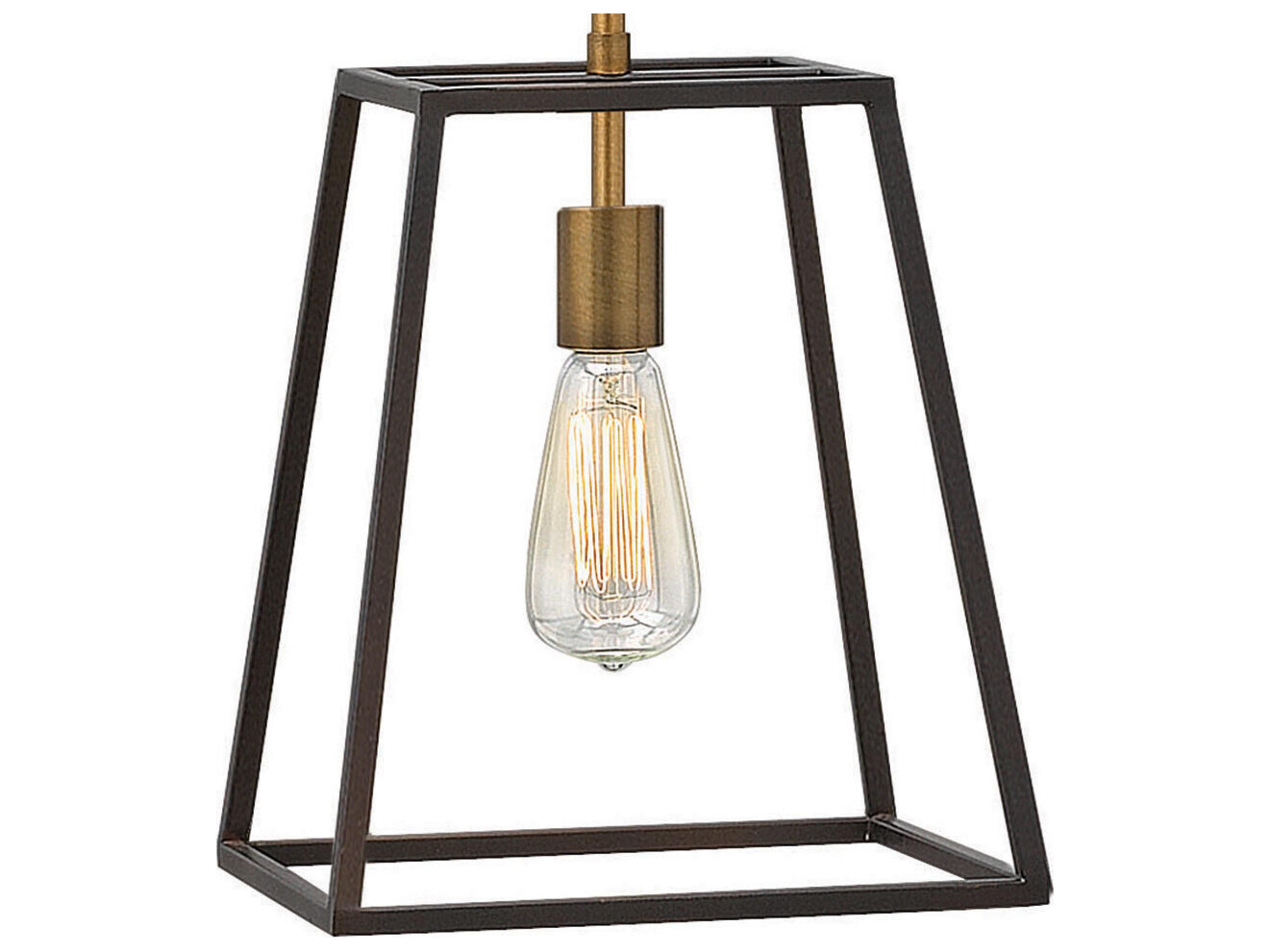 Hinkley Fulton 1-Light Bronze Brown Geometric Pendant