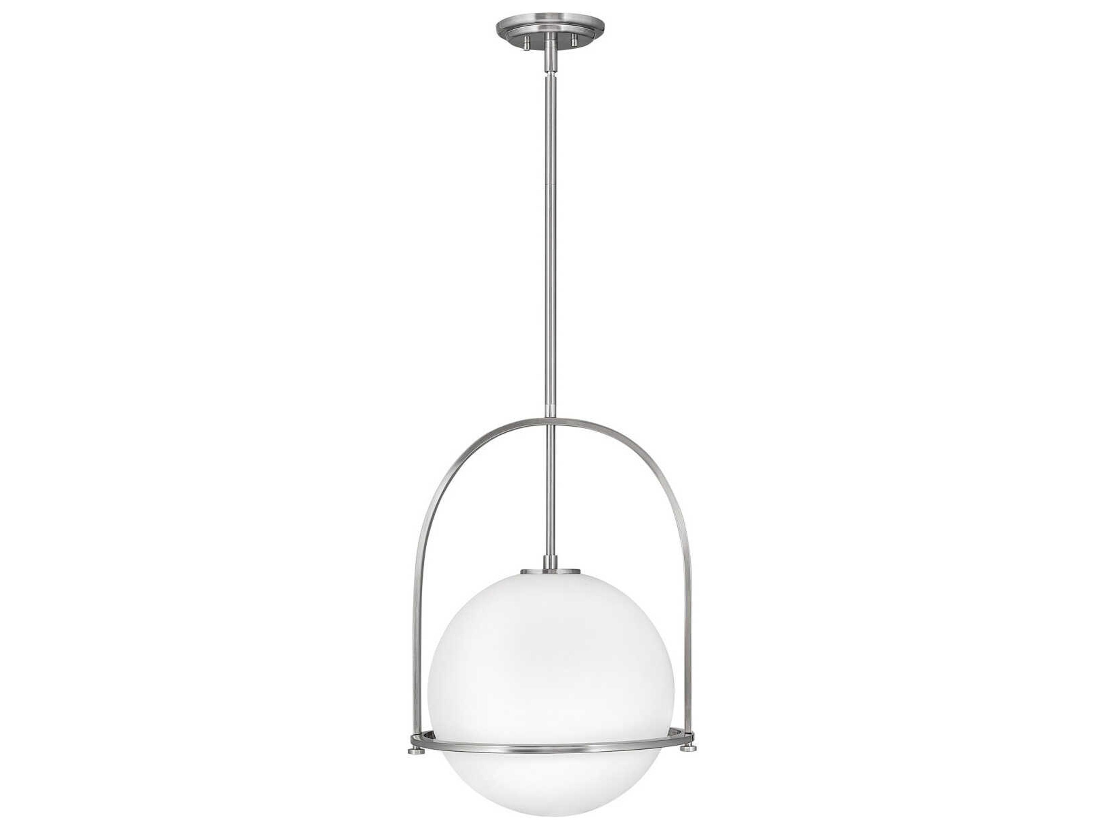 Somerset 1-Light Brushed Nickel Globe Pendant