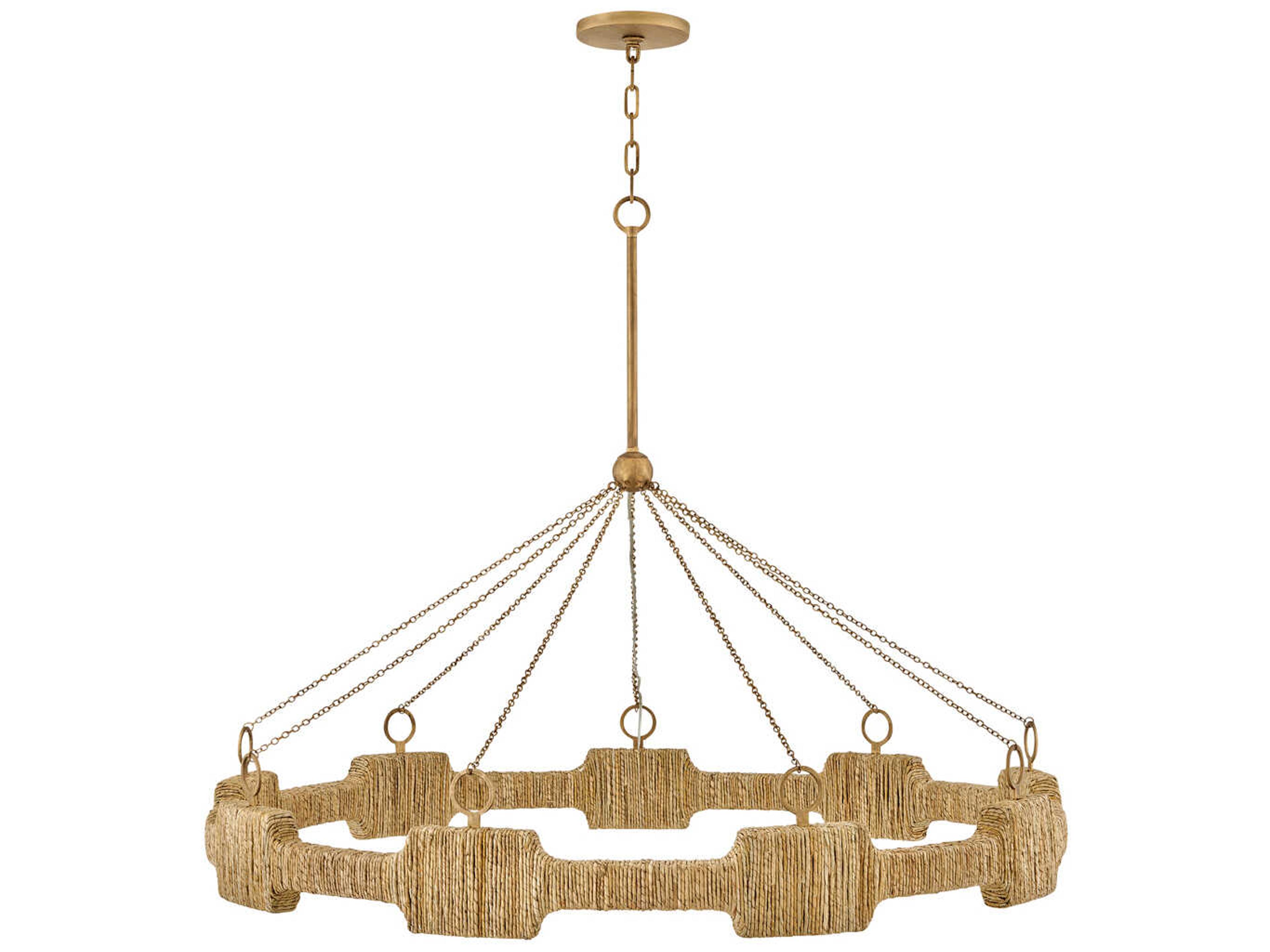 Hinkley Raffi 1-Light Burnished Gold LED Round Pendant