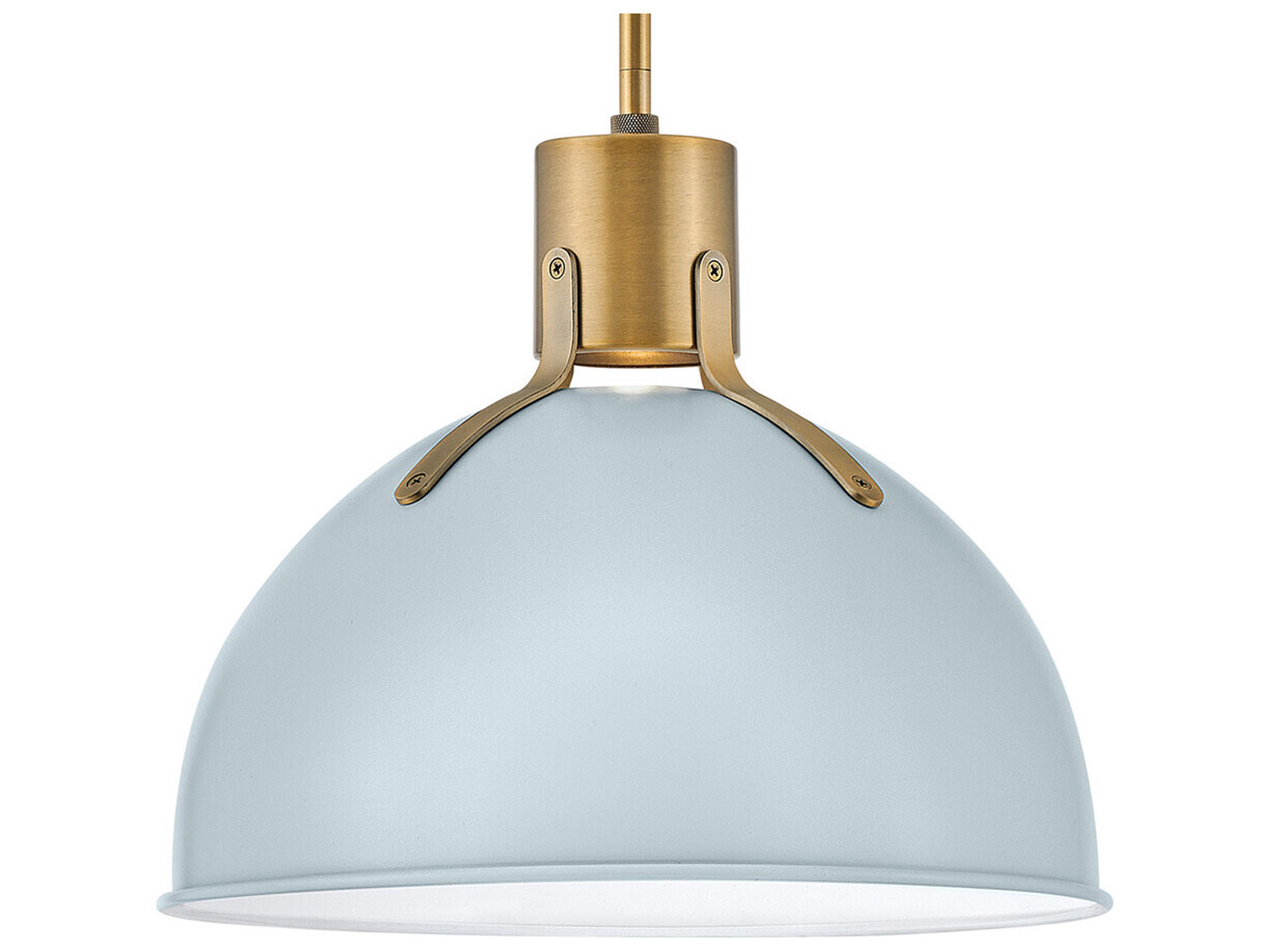 Hinkley Argo 1-Light Pale Blue Brass LED Dome Pendant