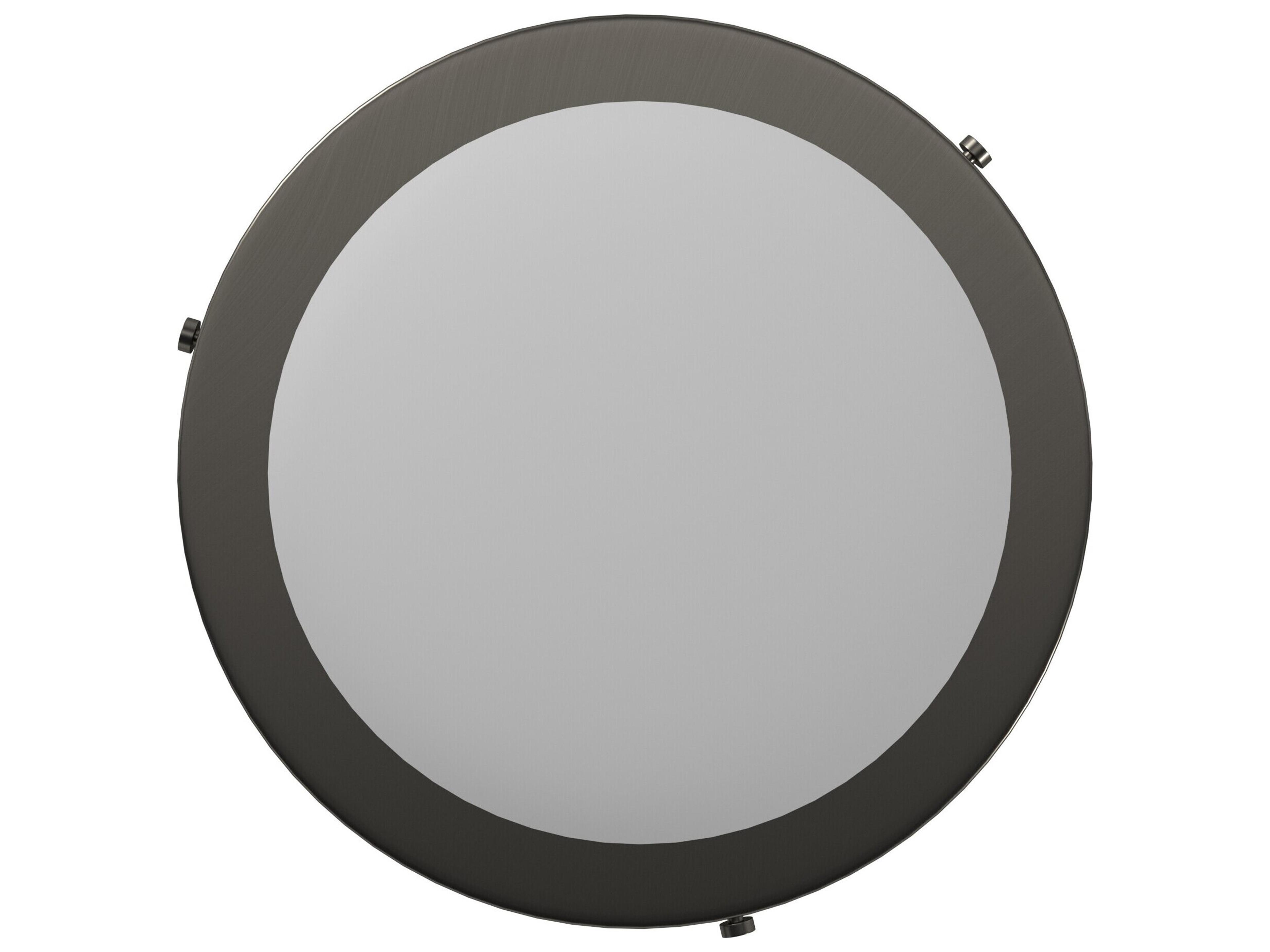 Hinkley Charlotte 1-Light Antique Nickel Glass Drum Semi Flush Mount