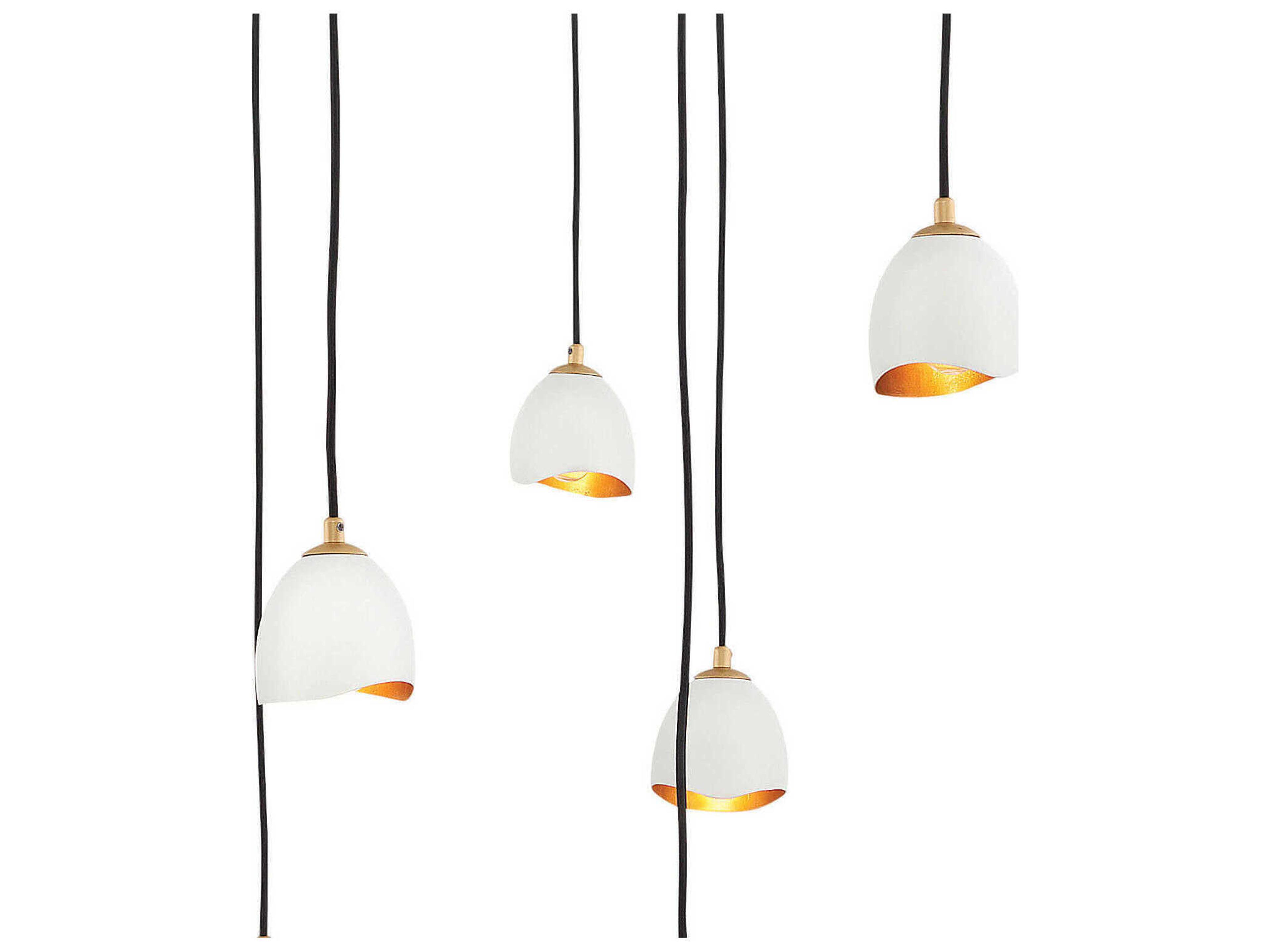 Hinkley Nula 1-Light Shell White Bell Pendant