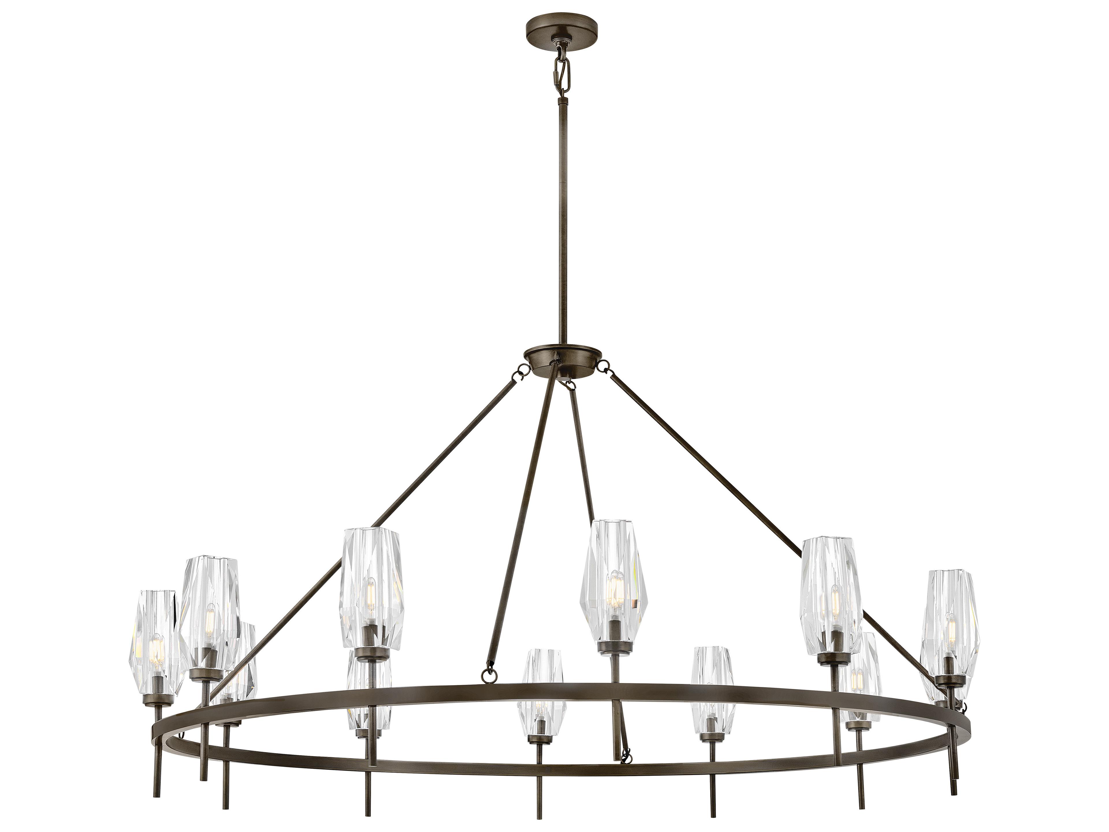 Hinkley Ana 12-Light Black Oxide Candelabra Chandelier
