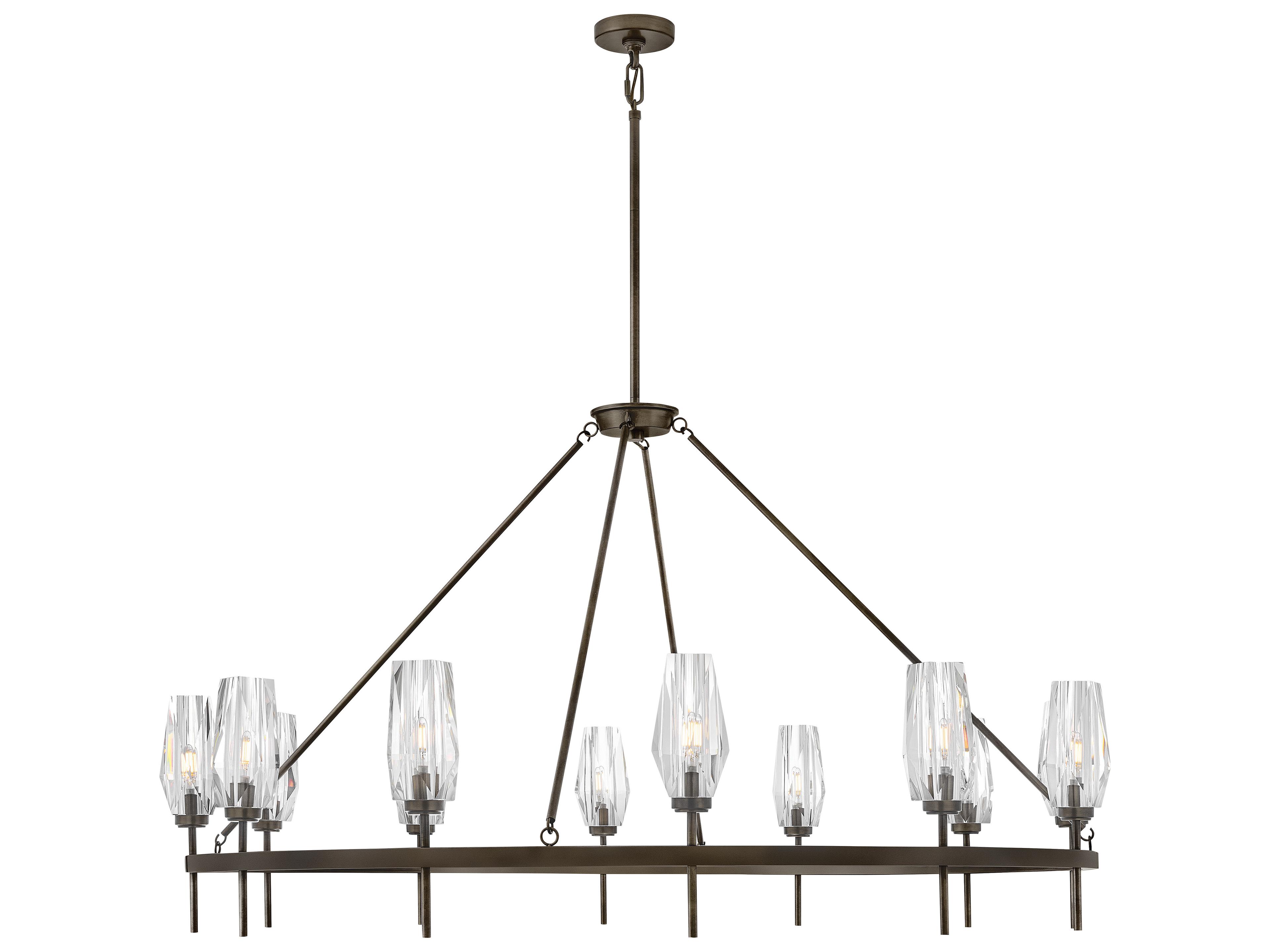 Hinkley Ana 12-Light Black Oxide Candelabra Chandelier