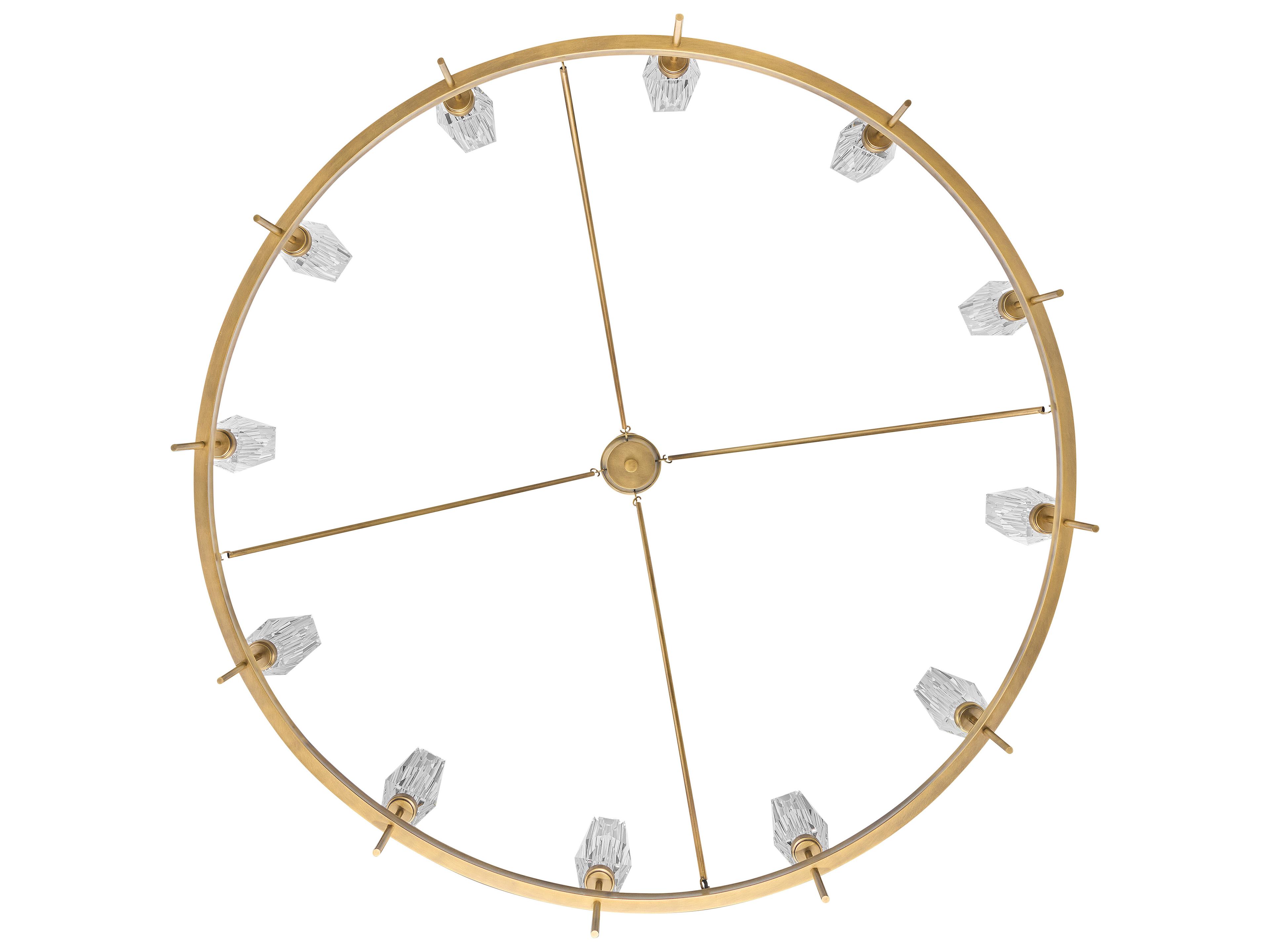 Hinkley Ana 12-Light Heritage Brass Candelabra Chandelier