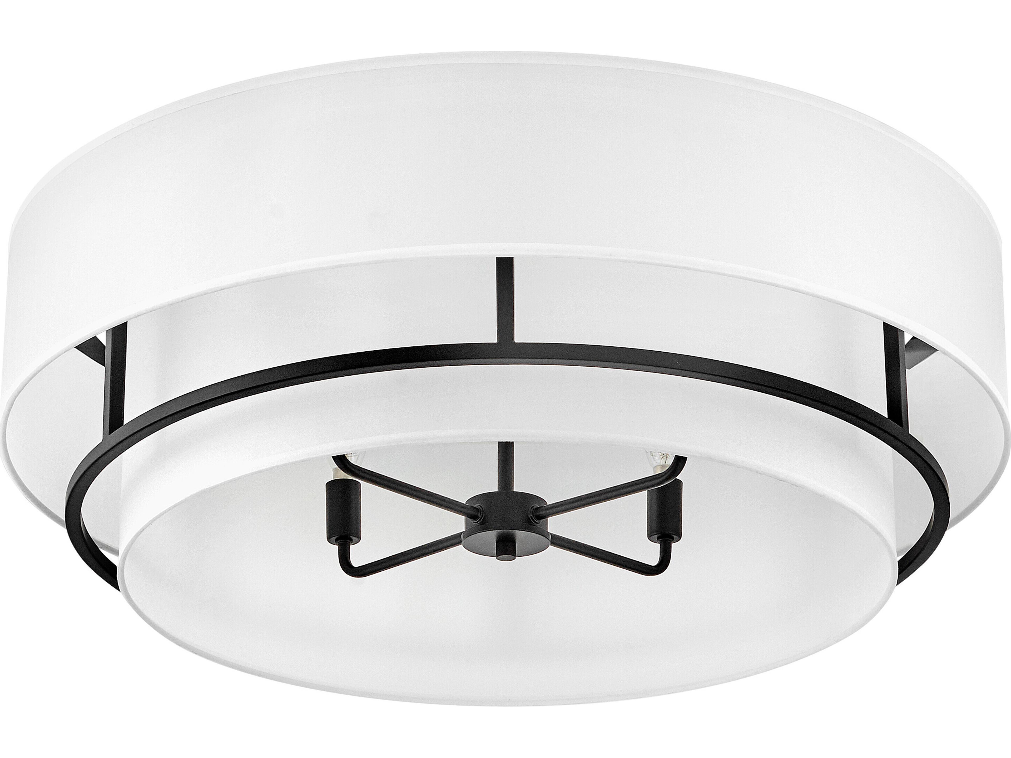 Hinkley Graham 4-Light Black LED Tiered Semi Flush Mount
