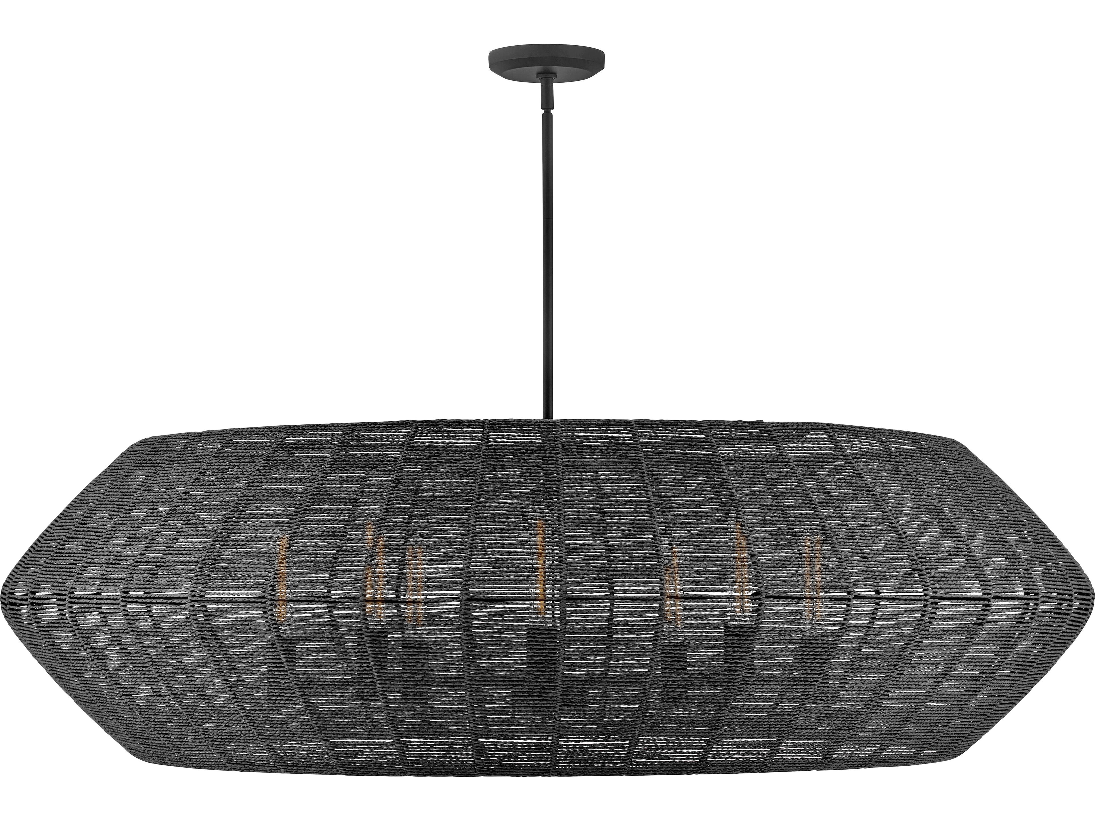 Hinkley Luca 8-Light Black Chandelier