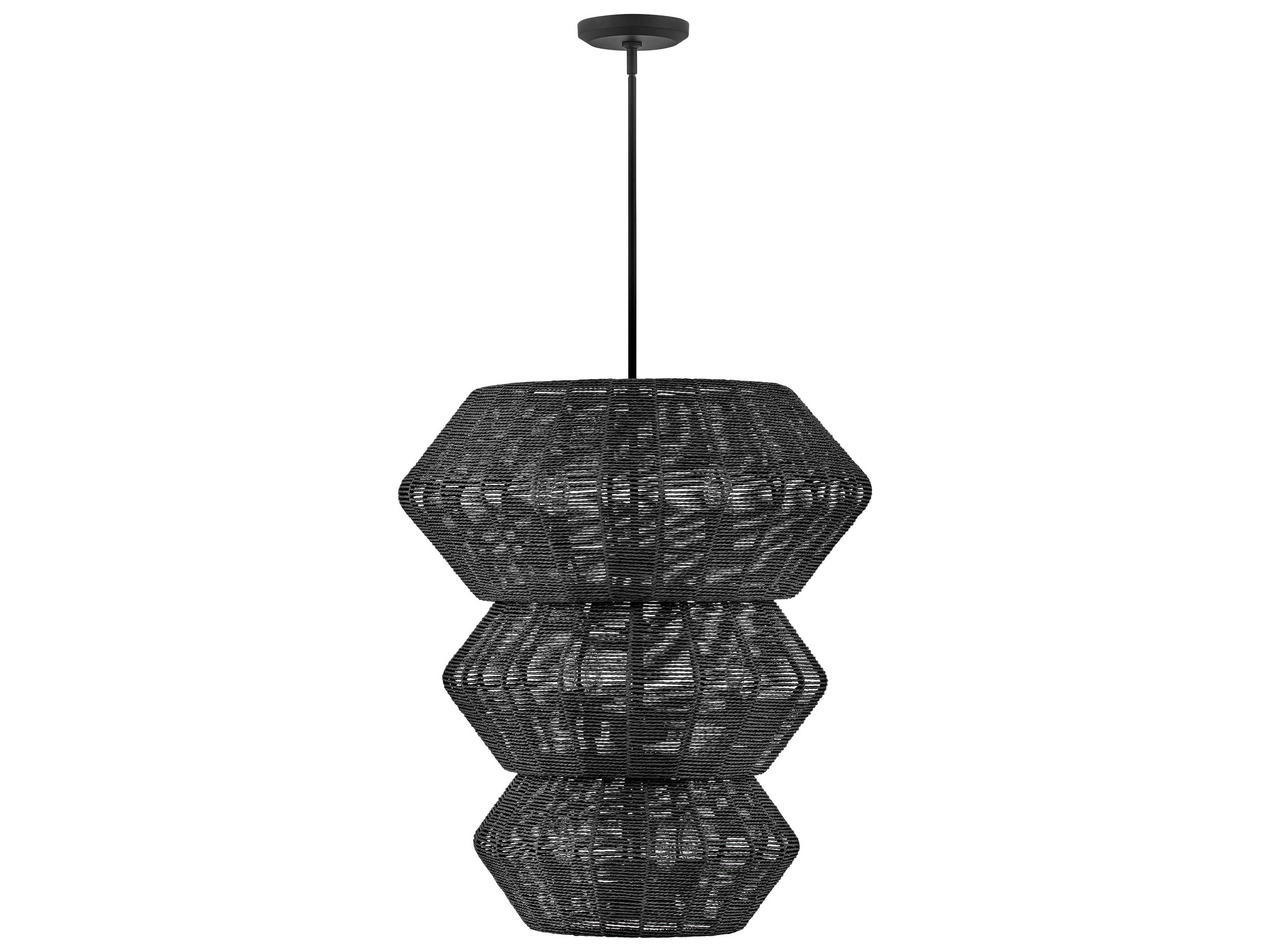 Hinkley Luca 10-Light Black Candelabra Chandelier