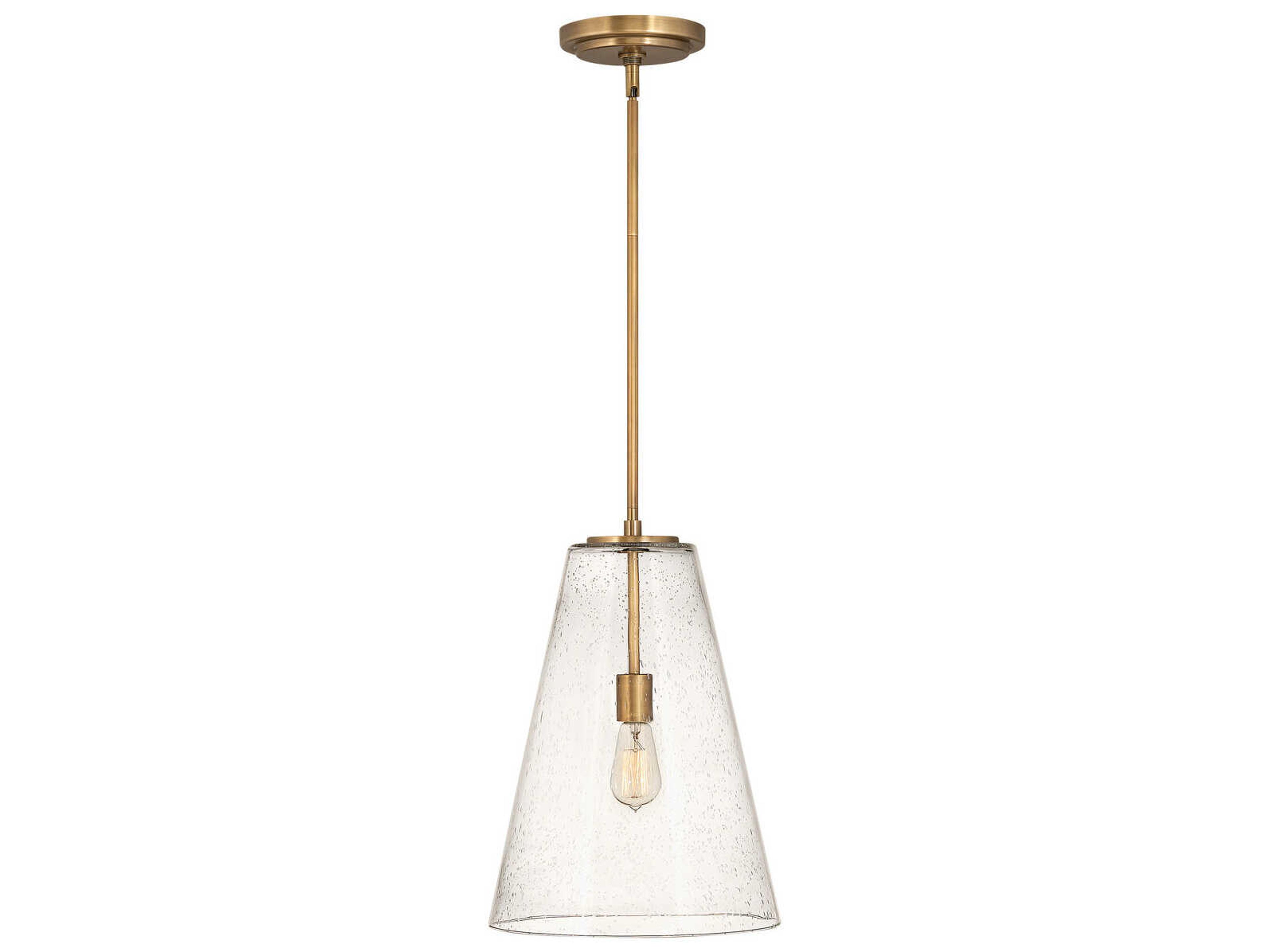Vance 1-Light Heritage Brass Pendant