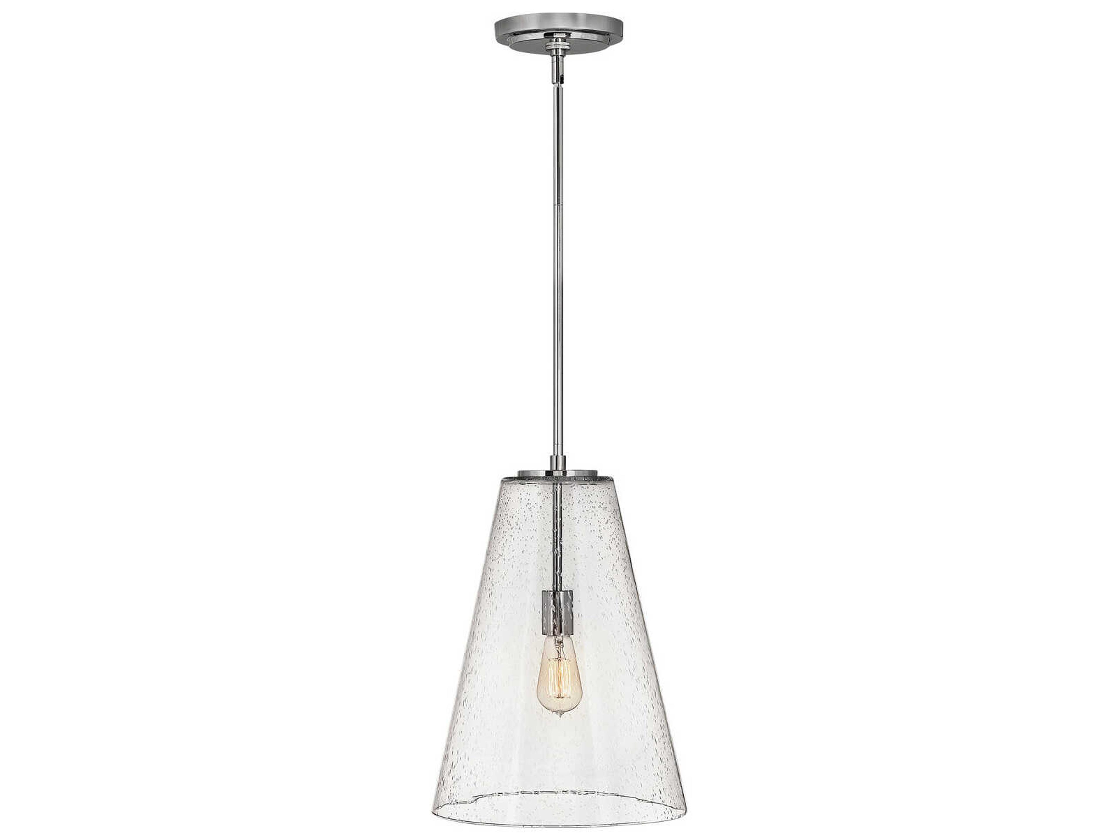 Vance 1-Light Polished Nickel Pendant