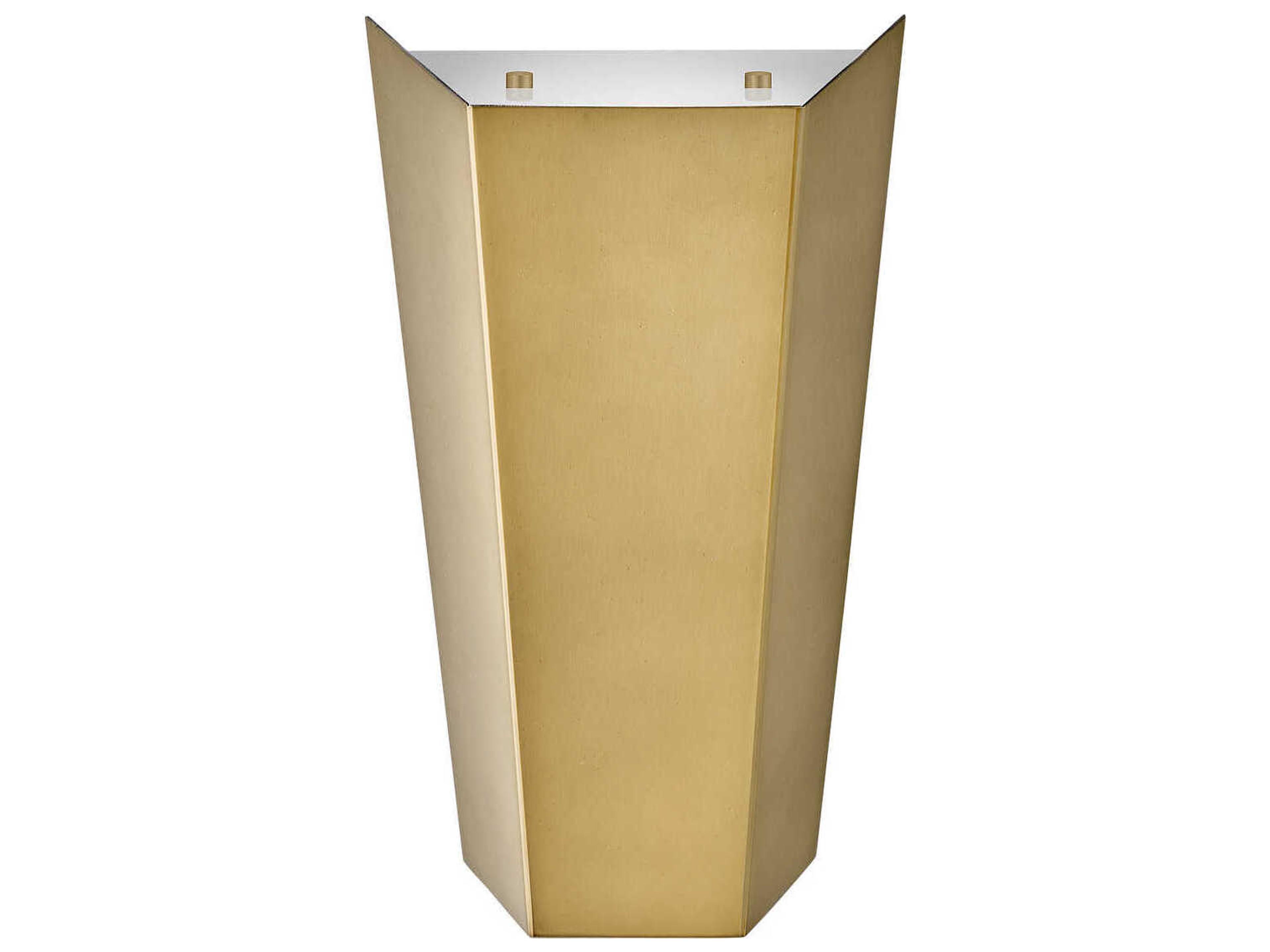 Hinkley Vin 1-Light Heritage Brass Glass LED Wall Sconce