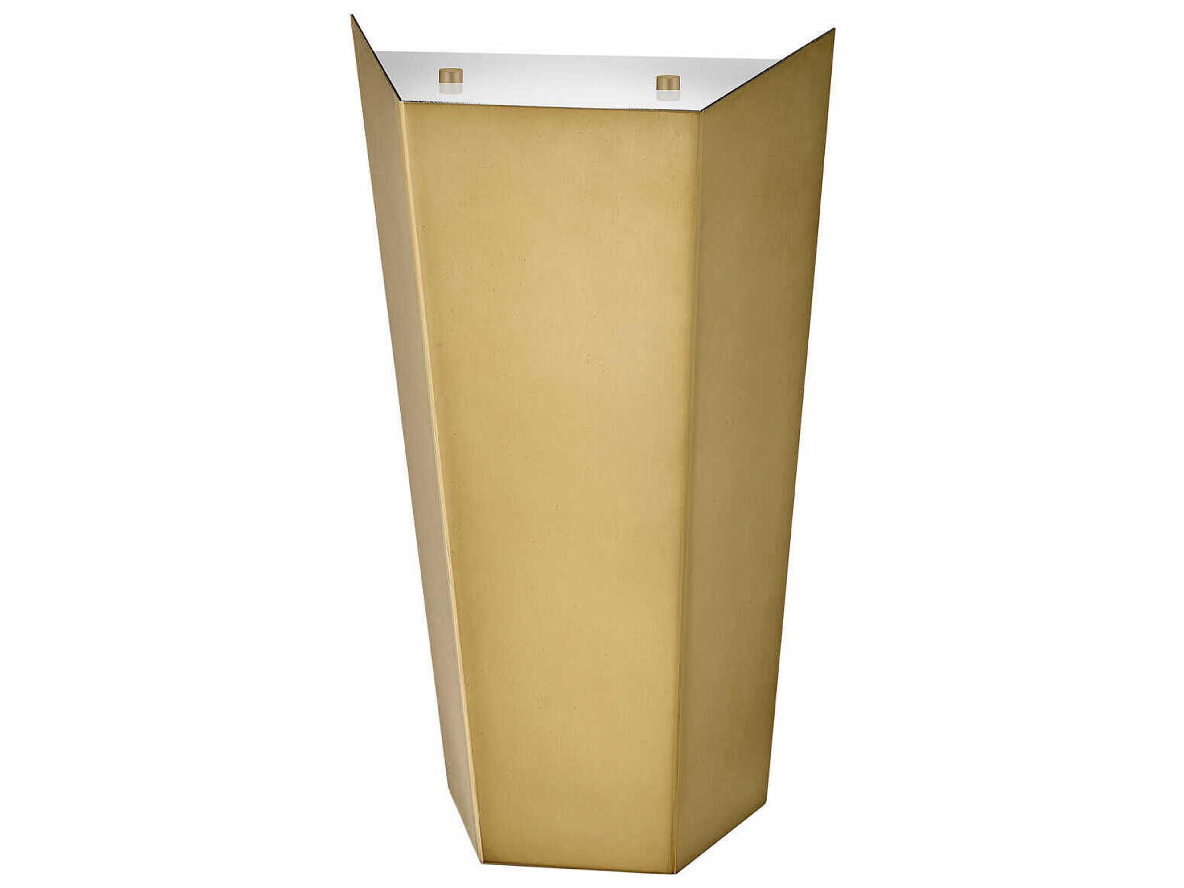 Hinkley Vin 1-Light Heritage Brass Glass LED Wall Sconce