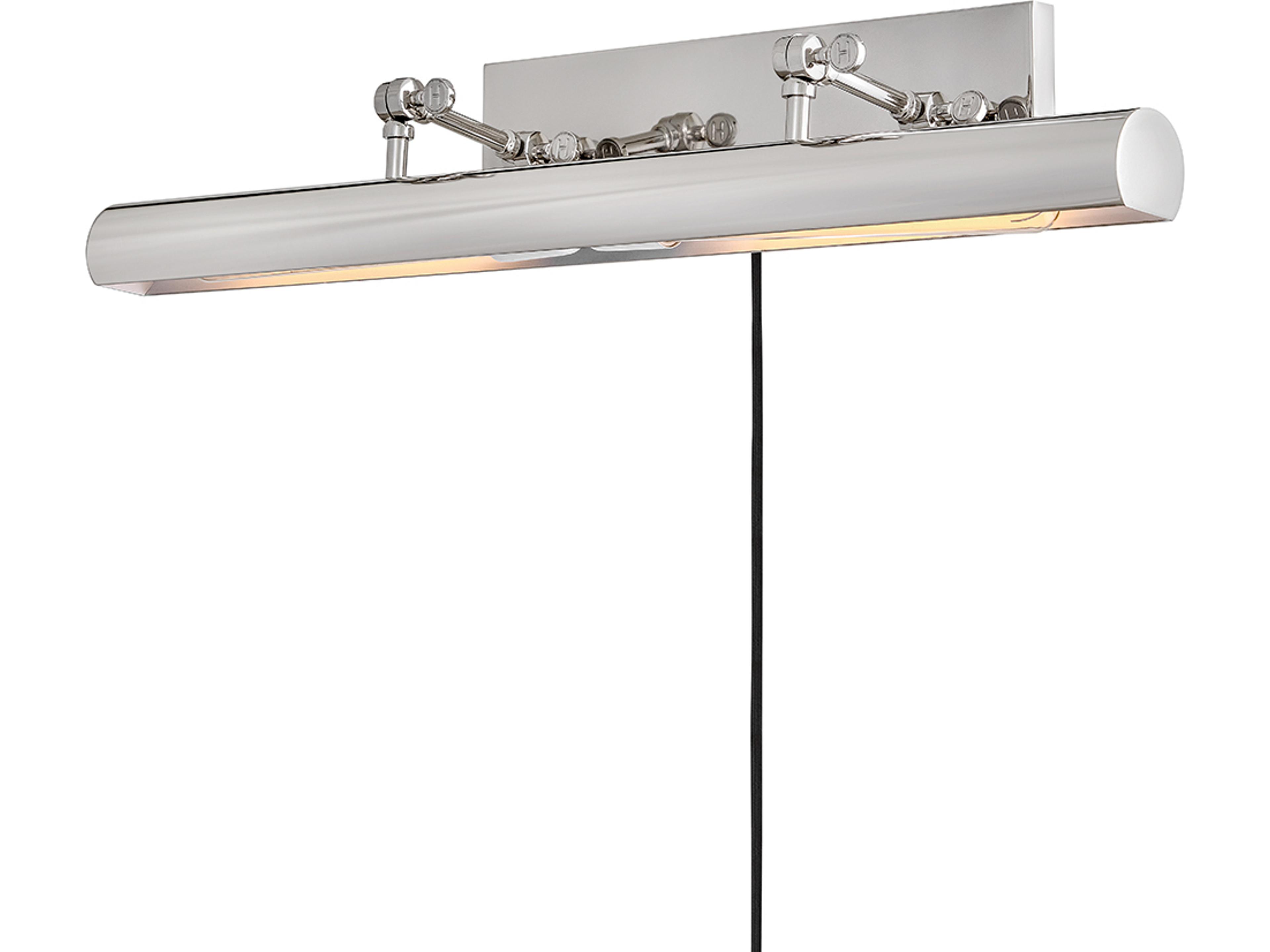 Stokes 2-Light Polished Nickel Picture Light