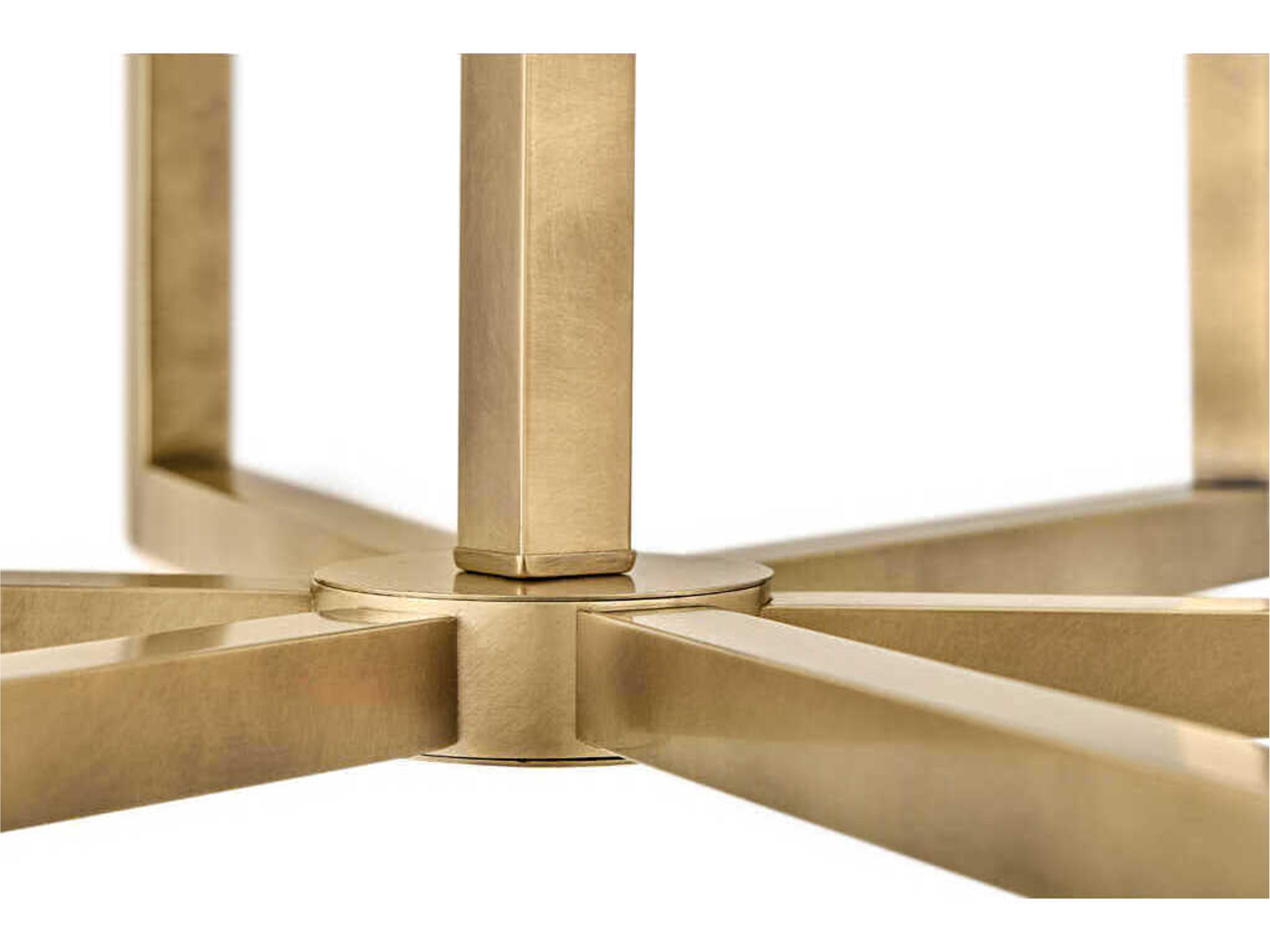 Hinkley Ezra 6-Light Heritage Brass Candelabra Chandelier