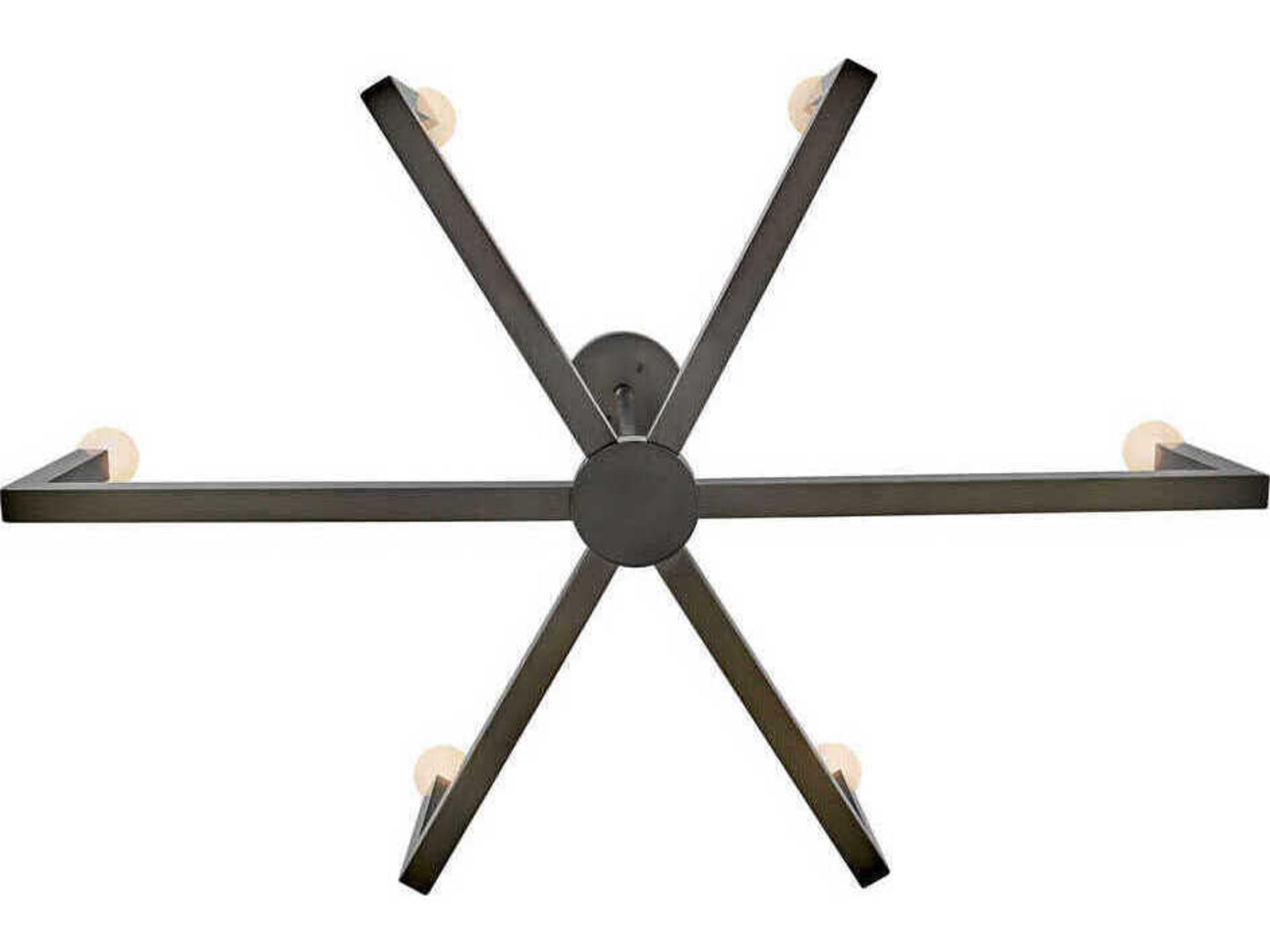 Hinkley Ezra 6-Light Black Oxide Candelabra Chandelier