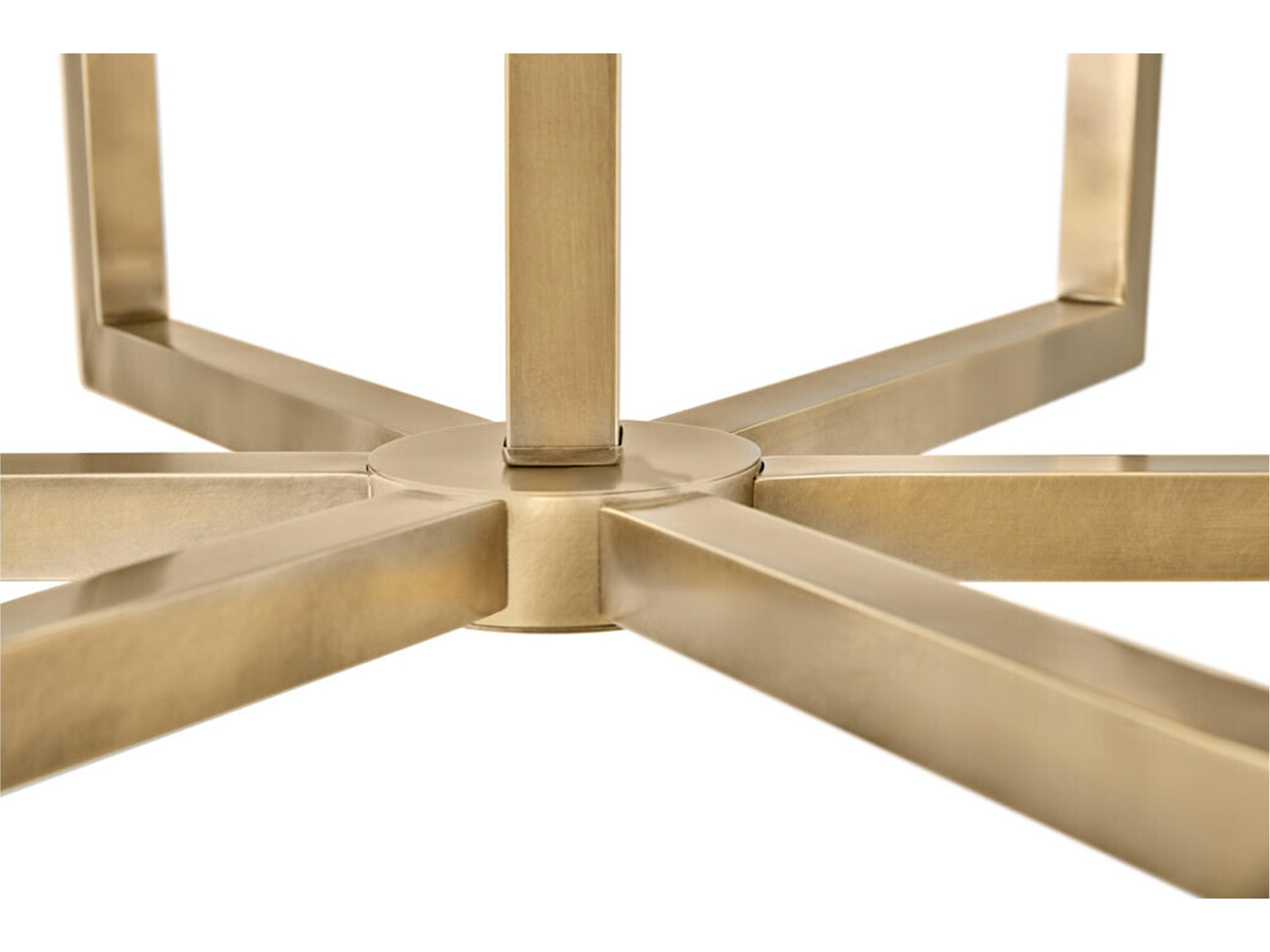 Hinkley Ezra 6-Light Heritage Brass Candelabra Chandelier