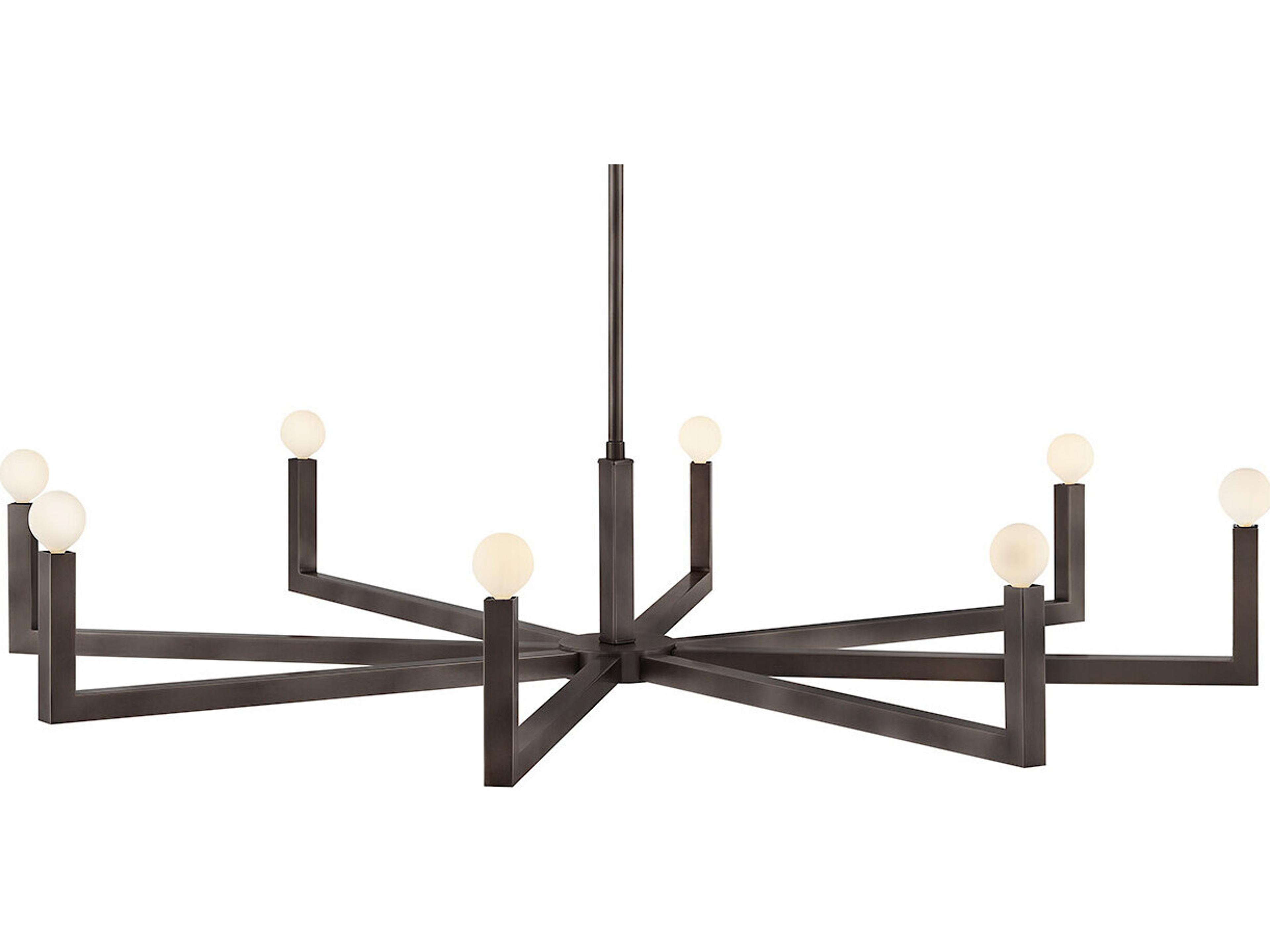 Hinkley Ezra 8-Light Black Oxide Candelabra Chandelier