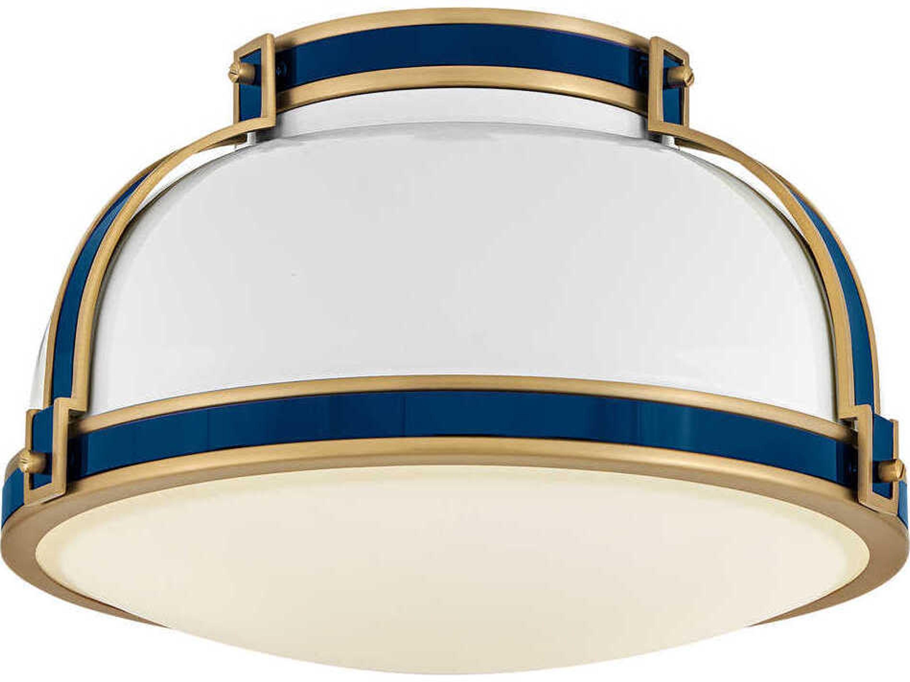 Barton 2-Light White Dome Flush Mount