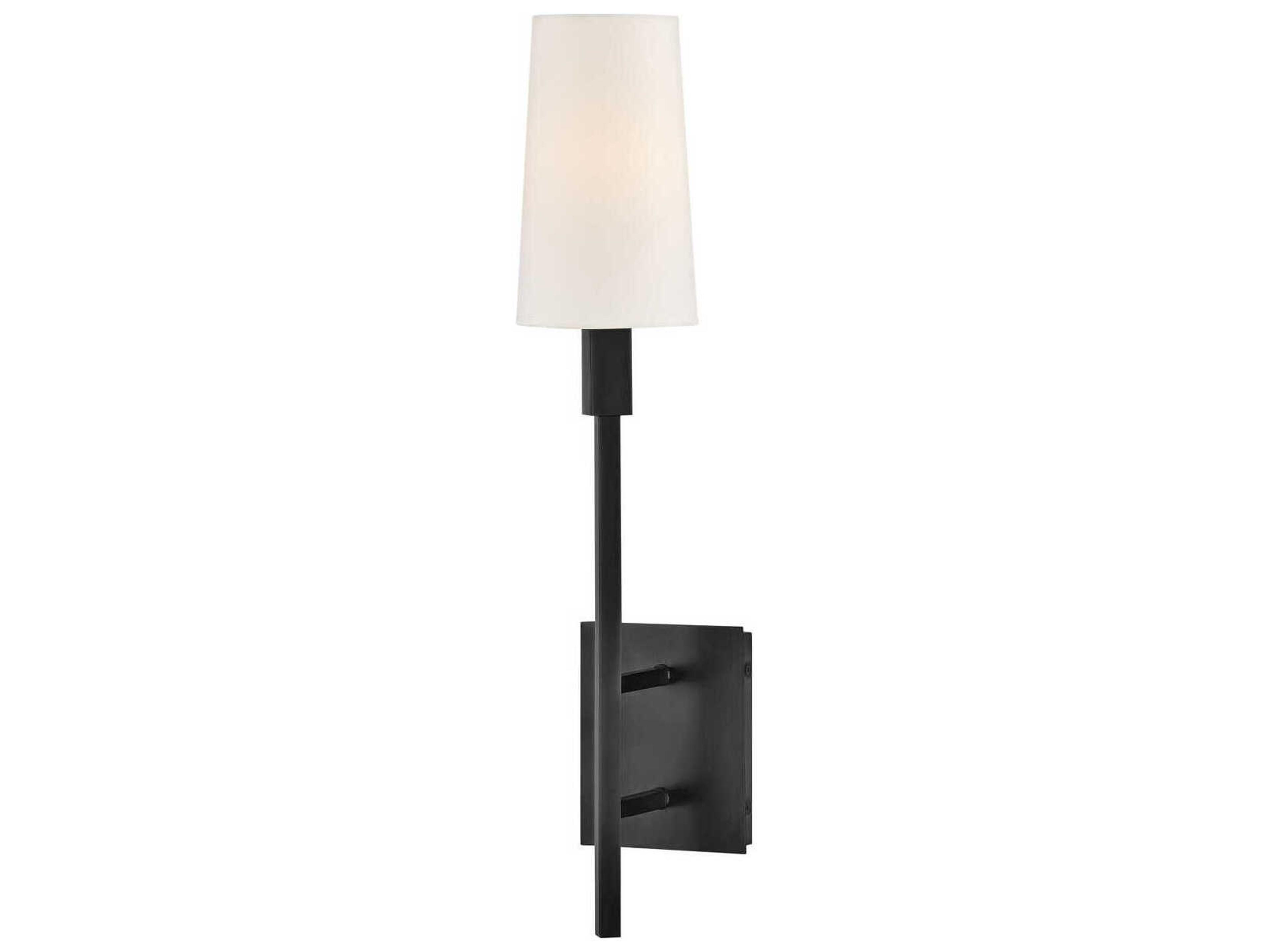 Fenwick 1-Light Black Wall Sconce