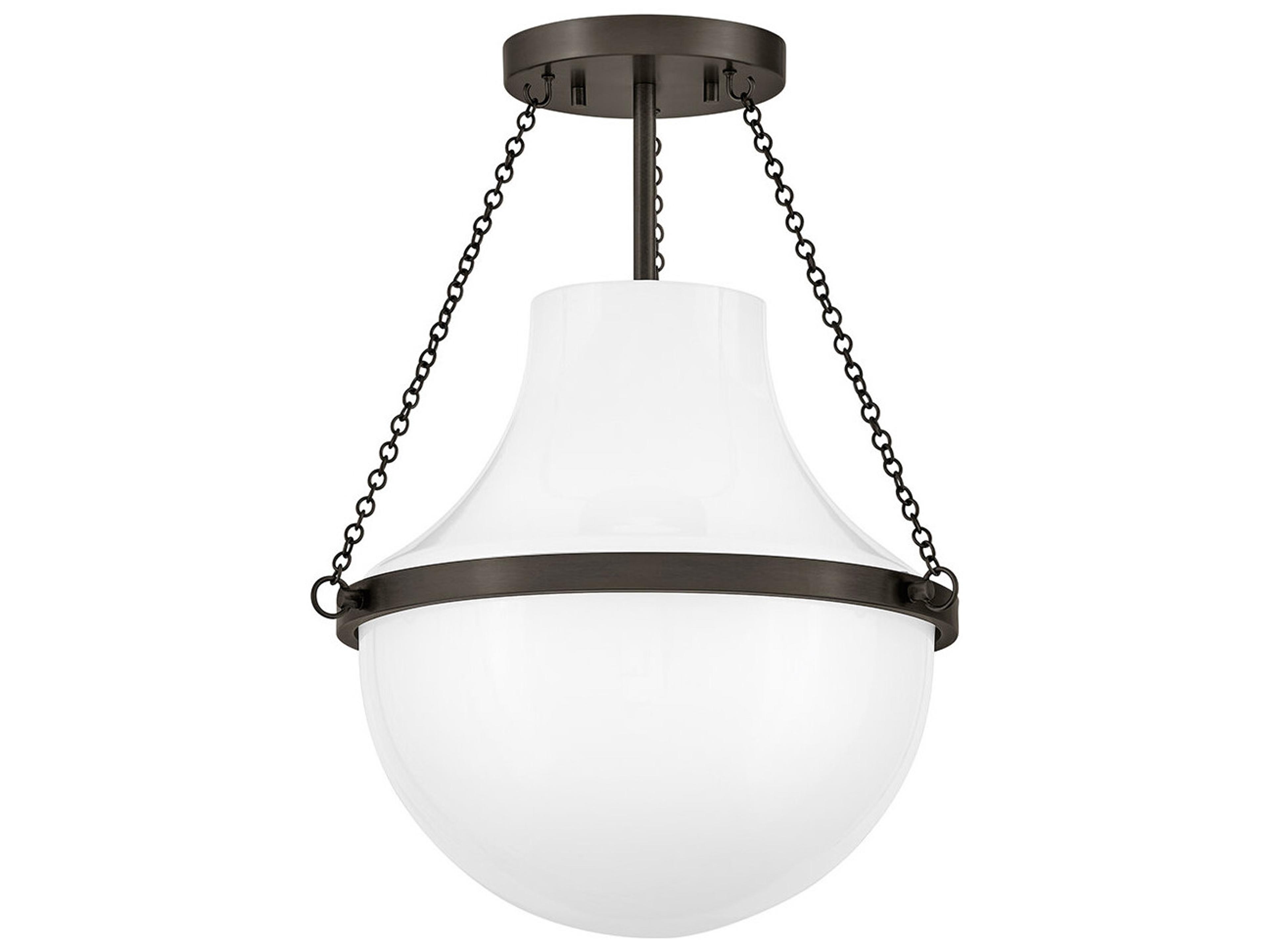 Hinkley Collins 1-Light Black Oxide Semi Flush Mount