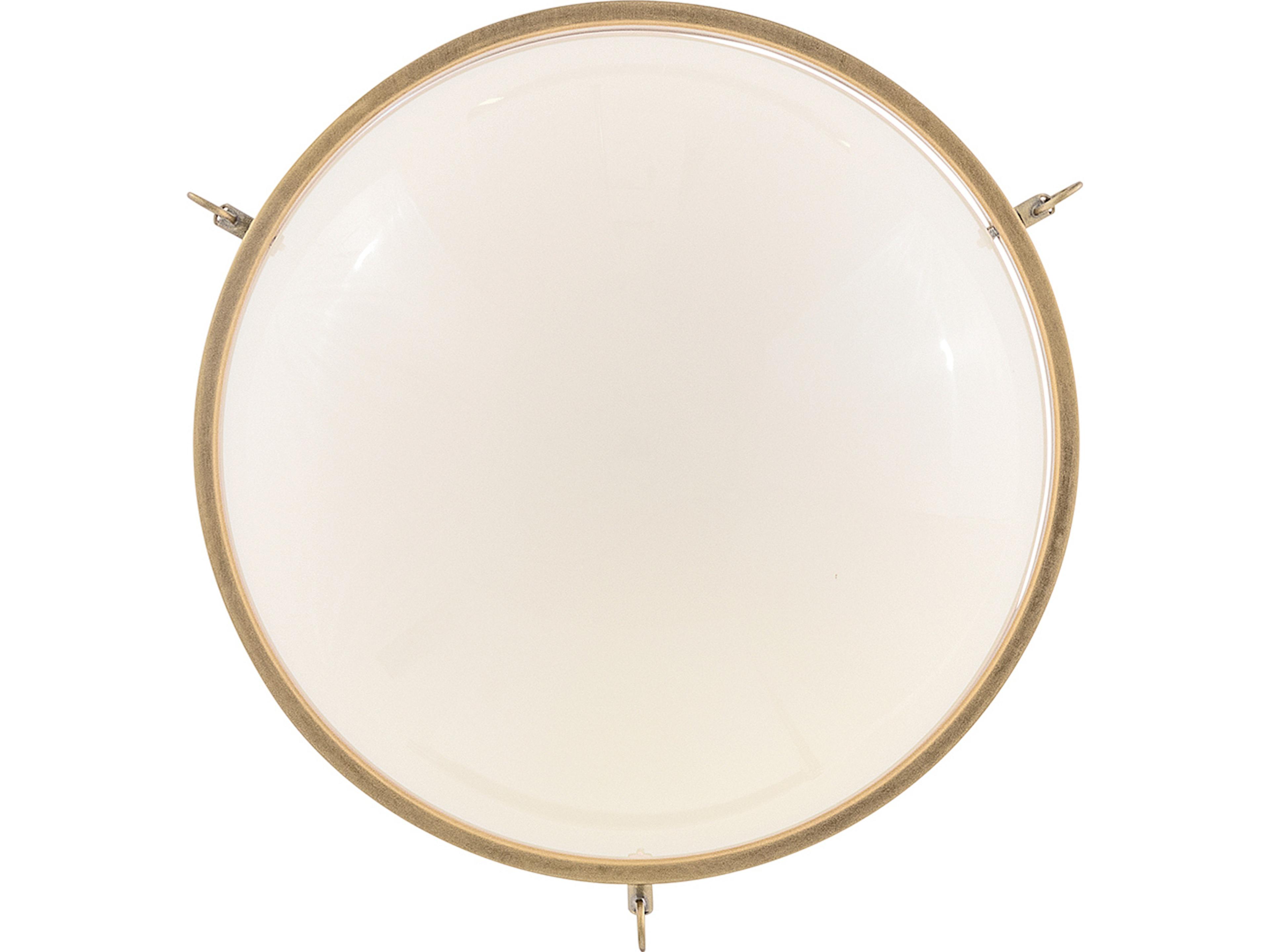 Hinkley Collins 1-Light Heritage Brass Semi Flush Mount
