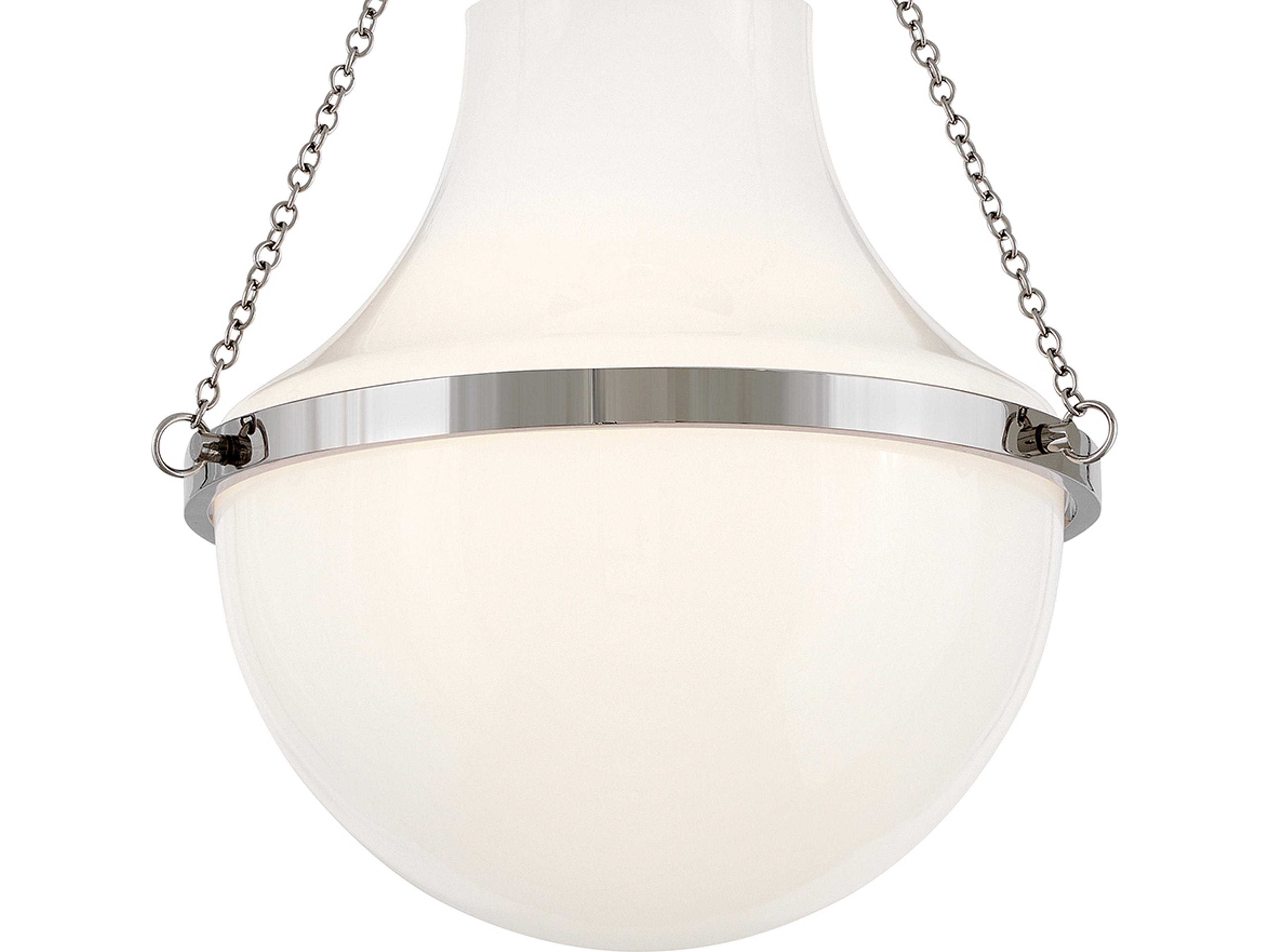 Hinkley Collins 1-Light Polished Nickel Semi Flush Mount