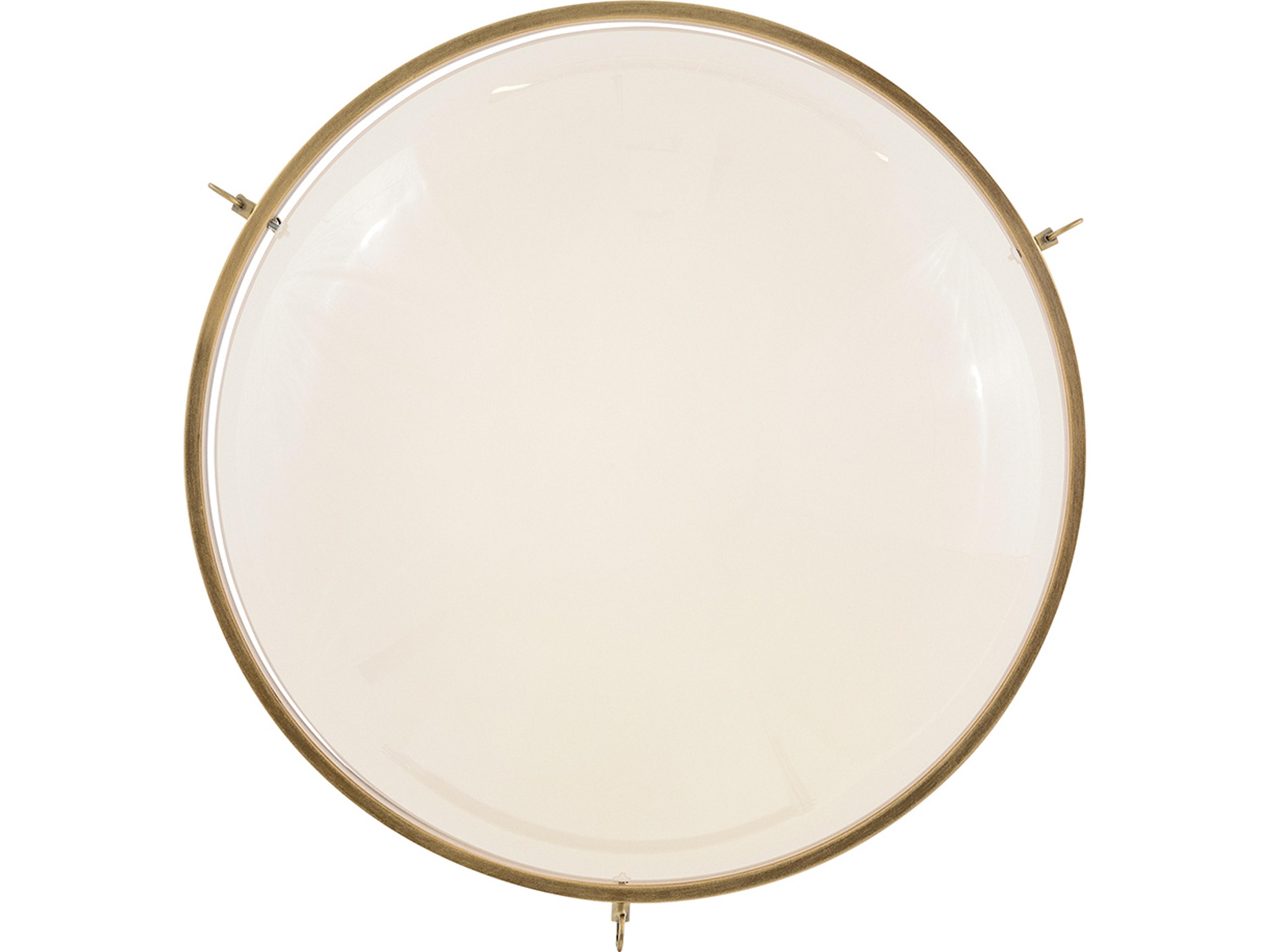 Hinkley Collins 1-Light Heritage Brass Semi Flush Mount