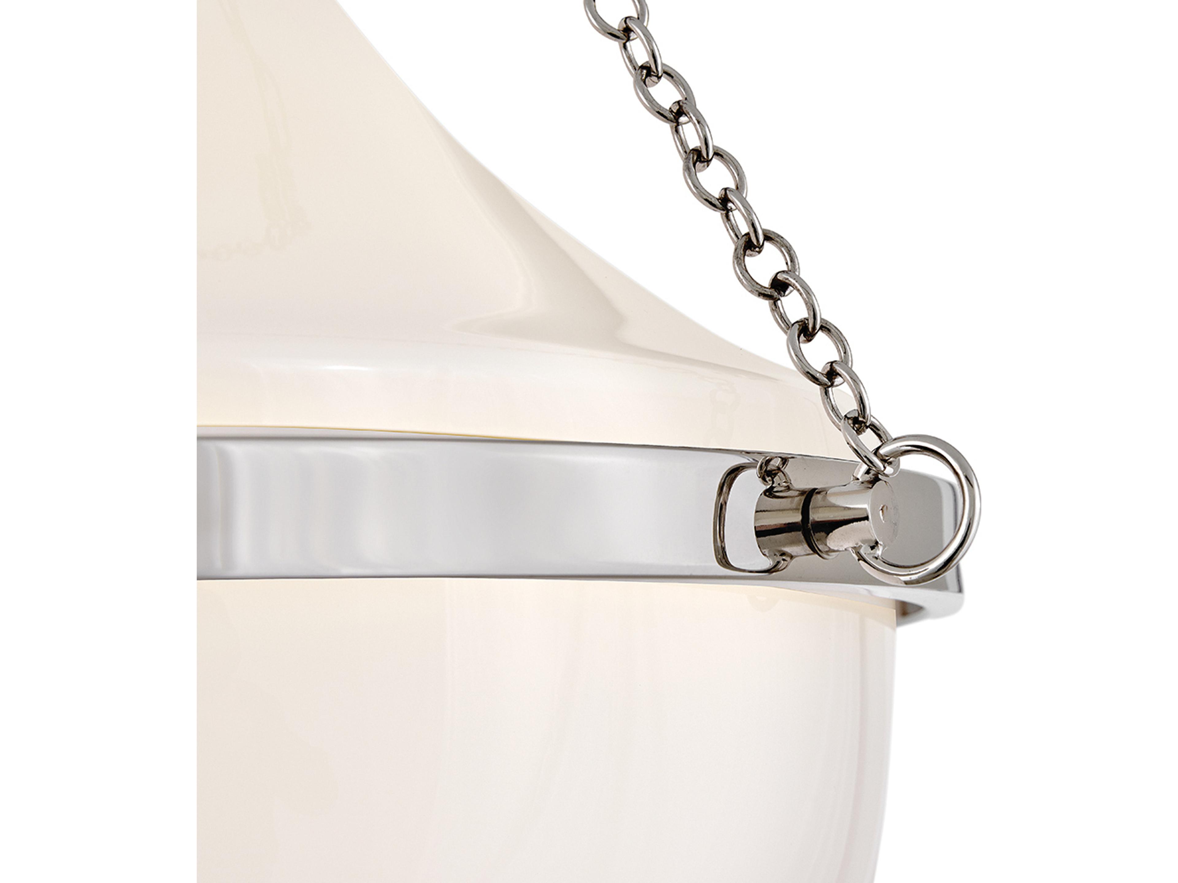 Hinkley Collins 1-Light Polished Nickel Semi Flush Mount
