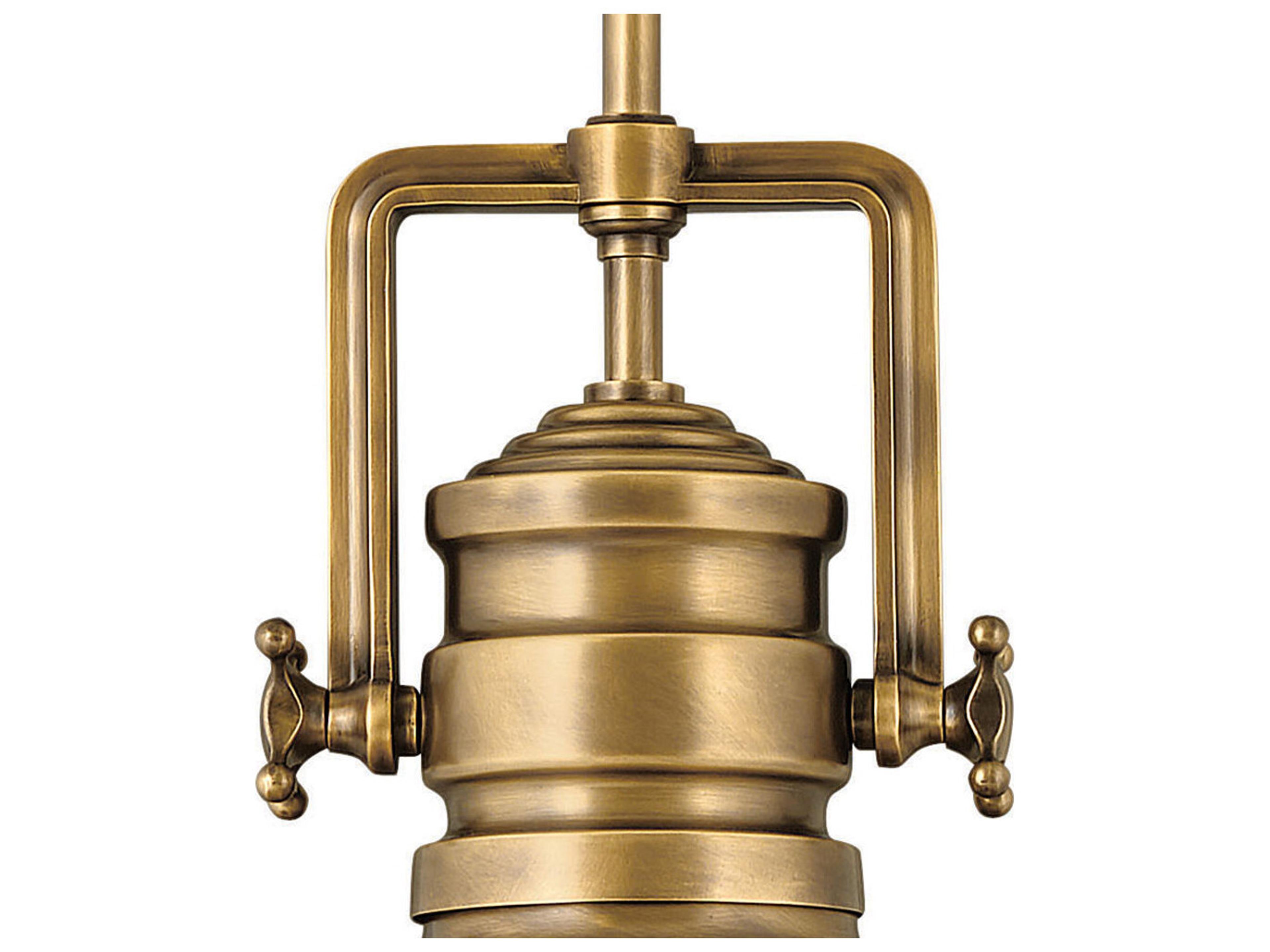 Hinkley Keating 1-Light Heritage Brass Bell Pendant