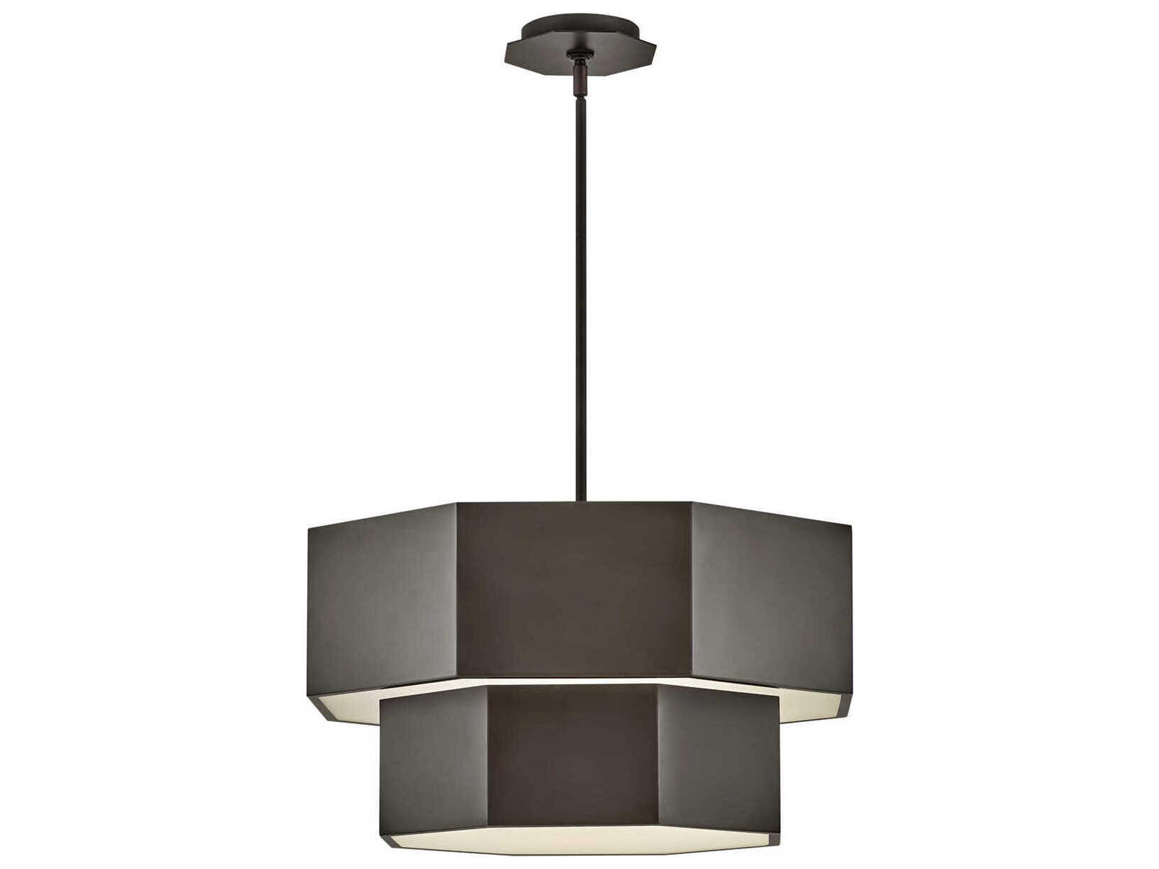 Hinkley Facet 7-Light Black Oxide Tiered Chandelier