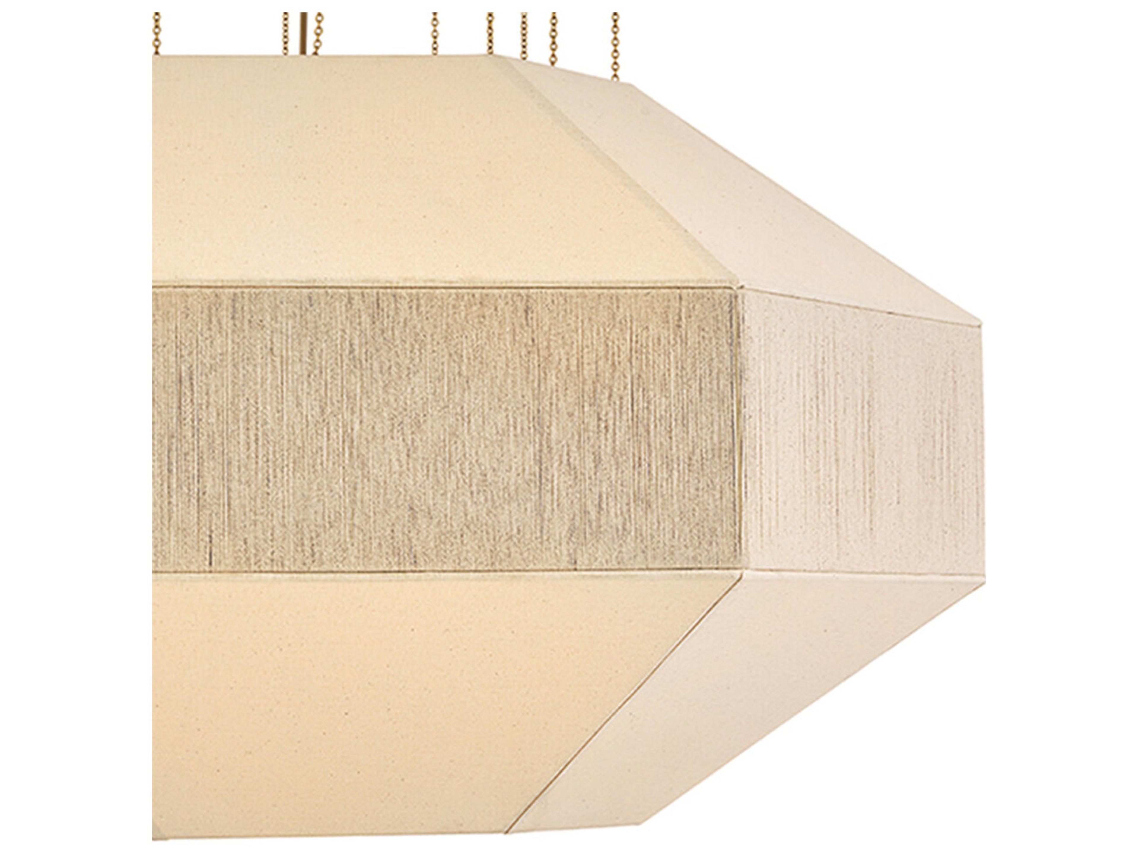 Hinkley Lyla 10-Light Lacquered Brass Geometric Chandelier