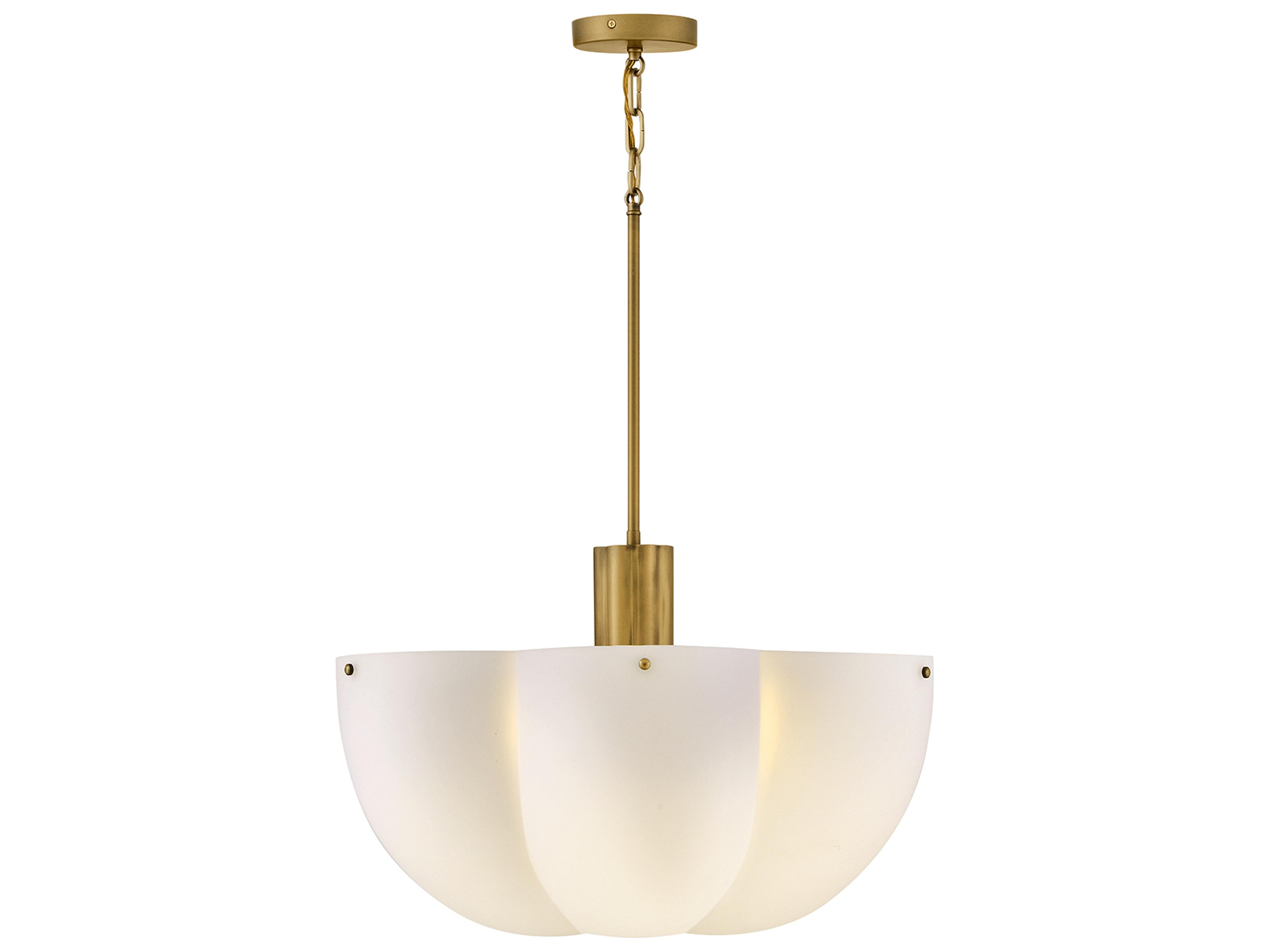Becca 6-Light Heritage Brass Dome Chandelier