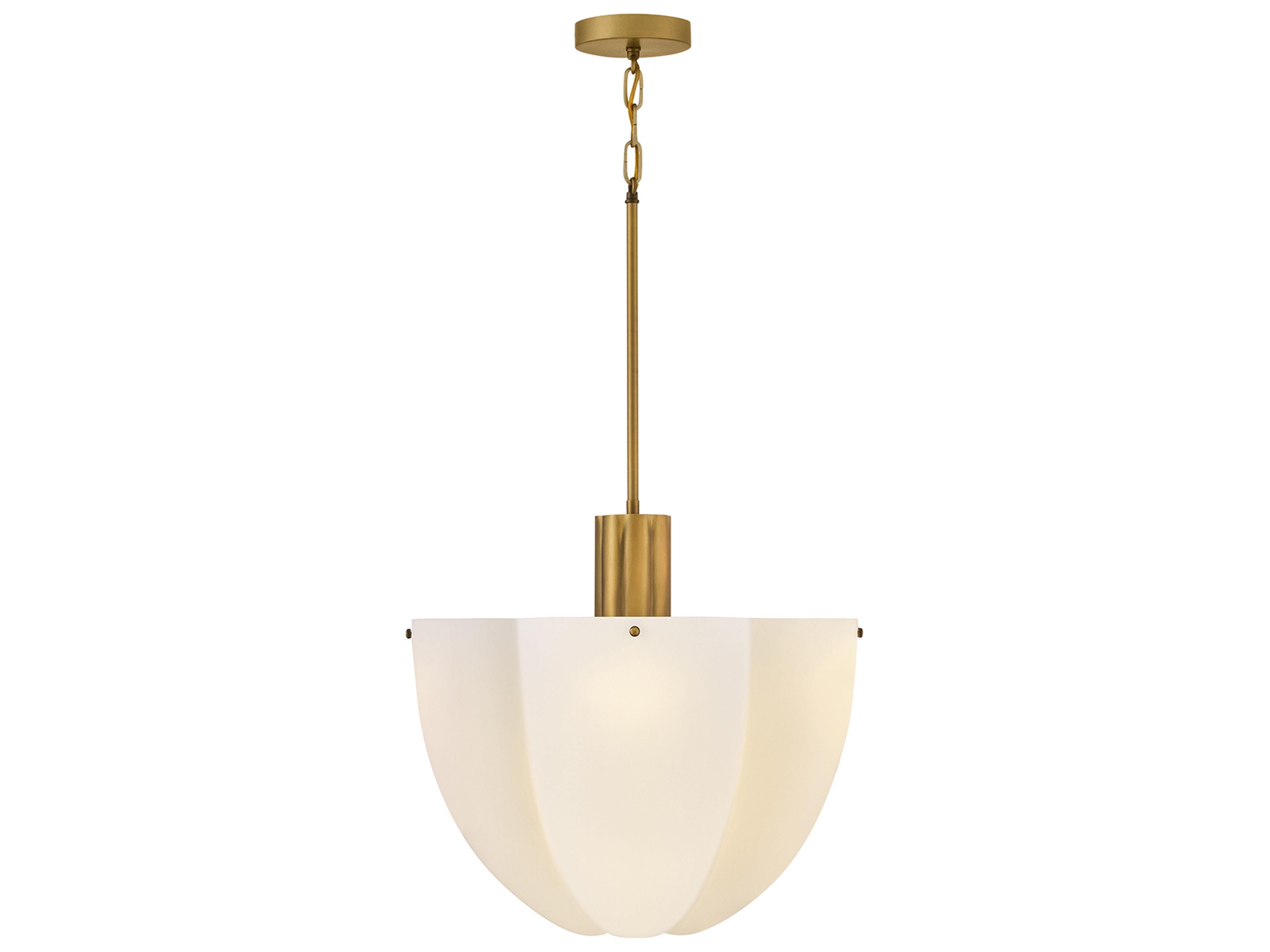 Becca 8-Light Heritage Brass Dome Pendant