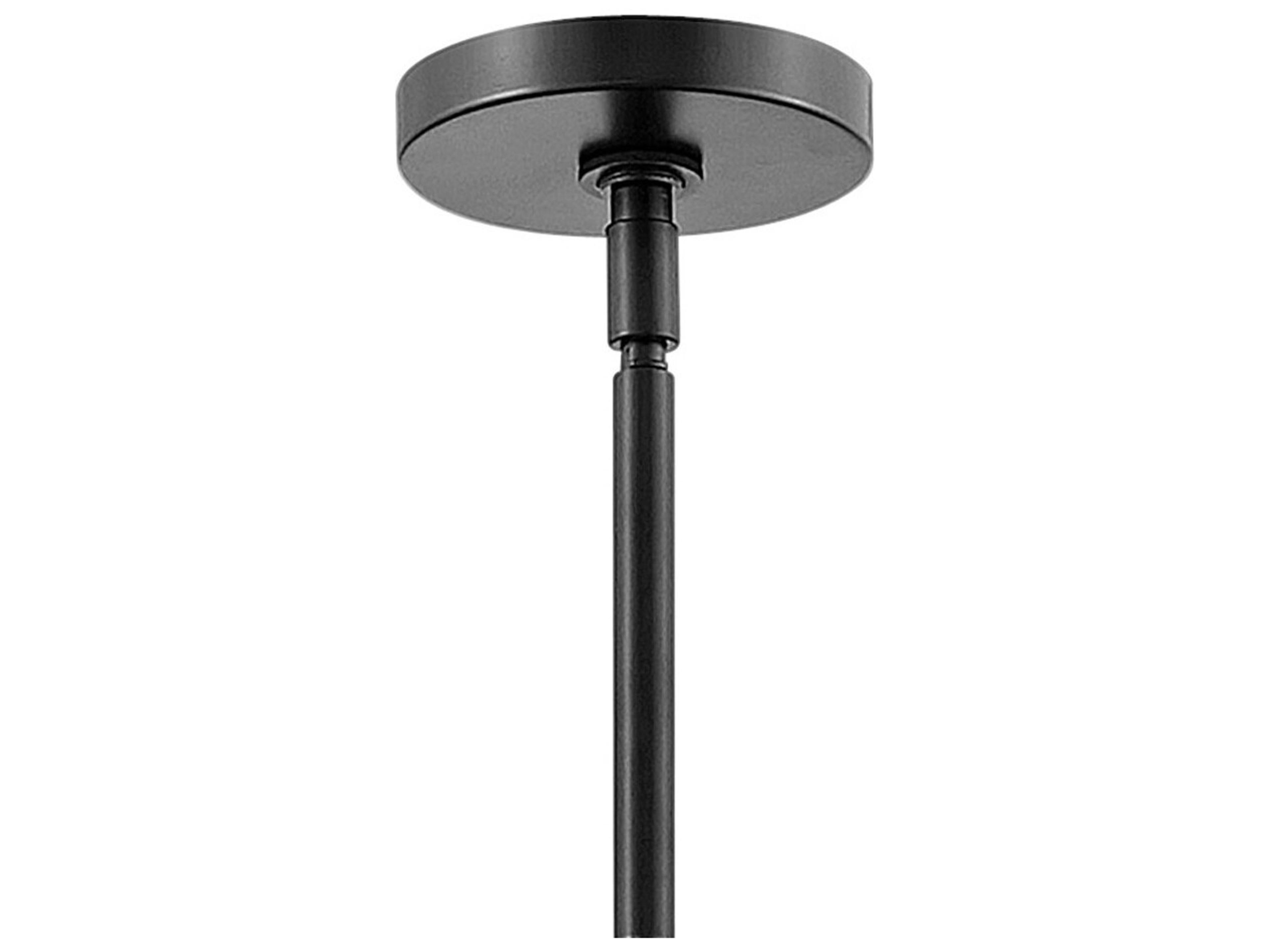 Hinkley Archer 6-Light Satin Black Candelabra Sputnik Chandelier