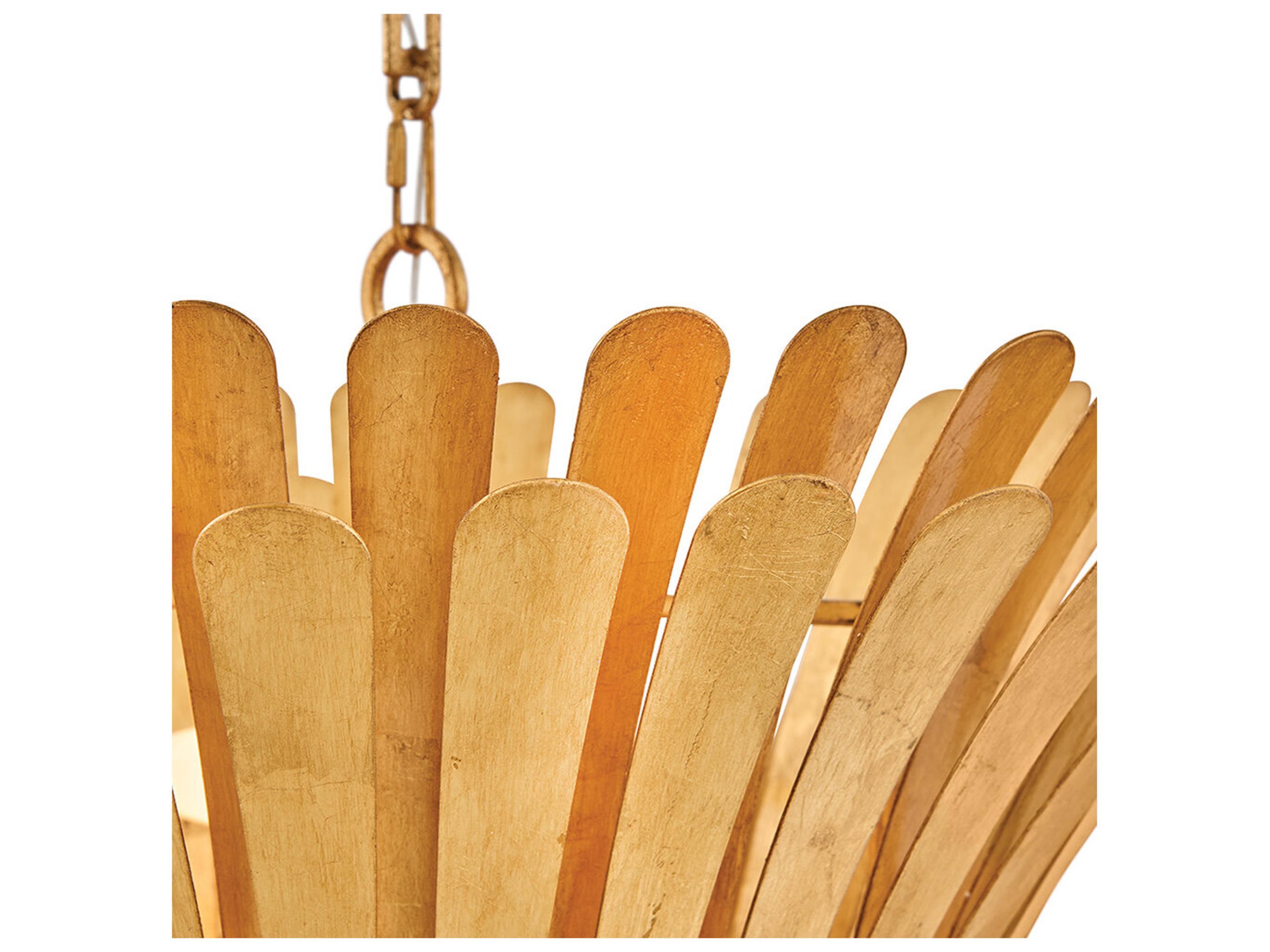 Hinkley Reina 3-Light Distressed Brass Semi Flush Mount