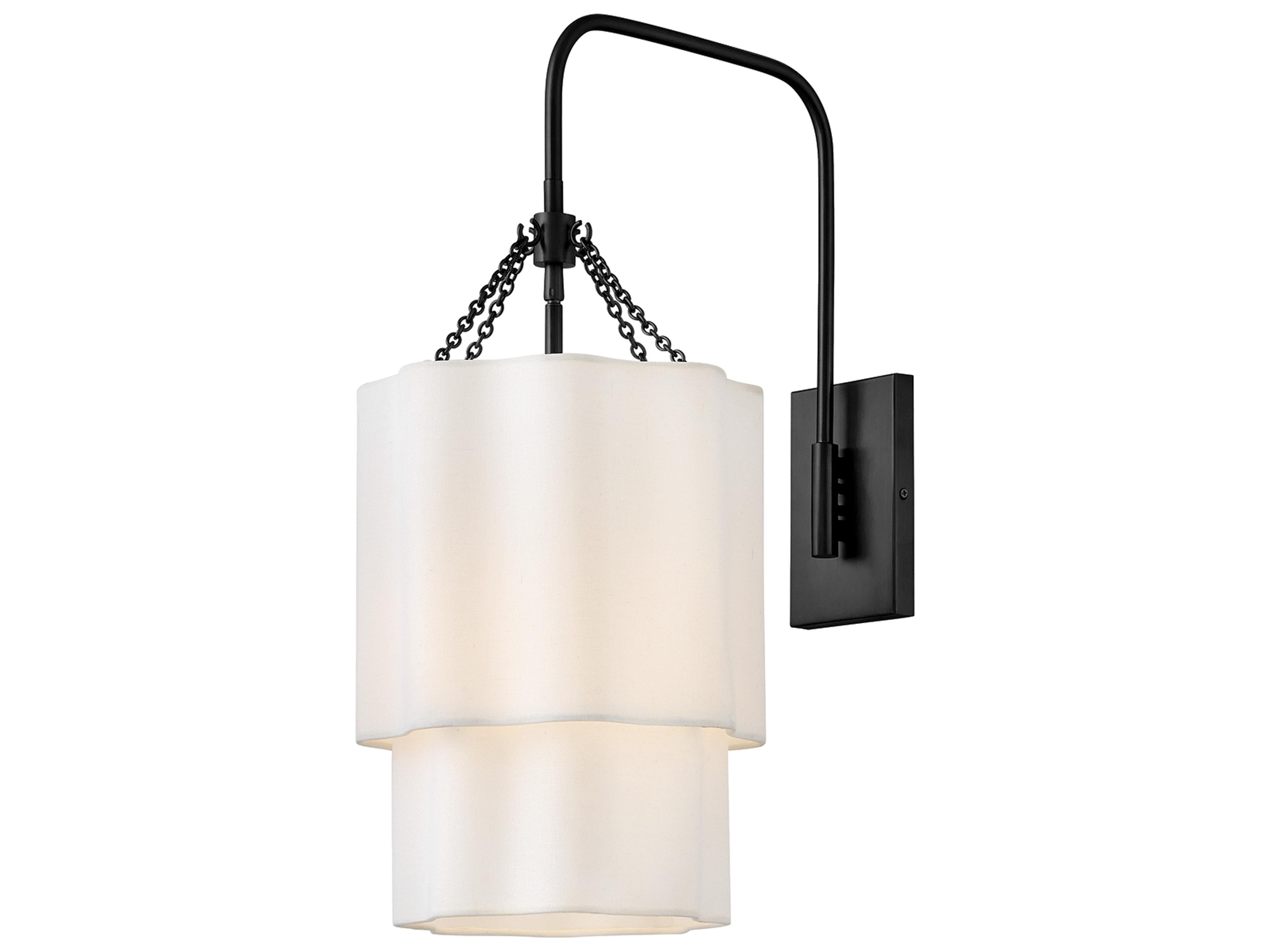 Gwen 1-Light Black Wall Sconce