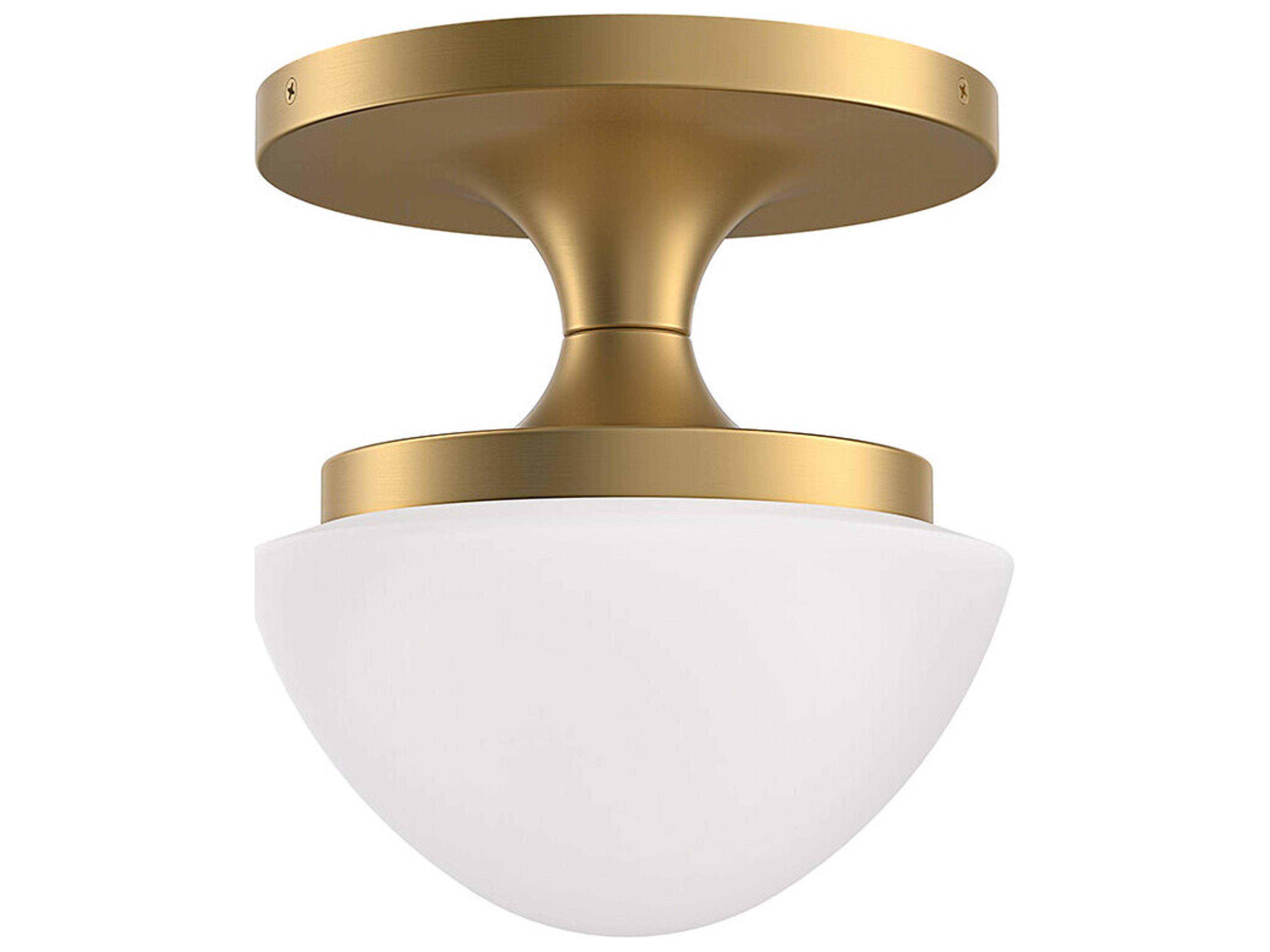 Hinkley Knox 1-Light Lacquered Brass Bowl Semi Flush Mount