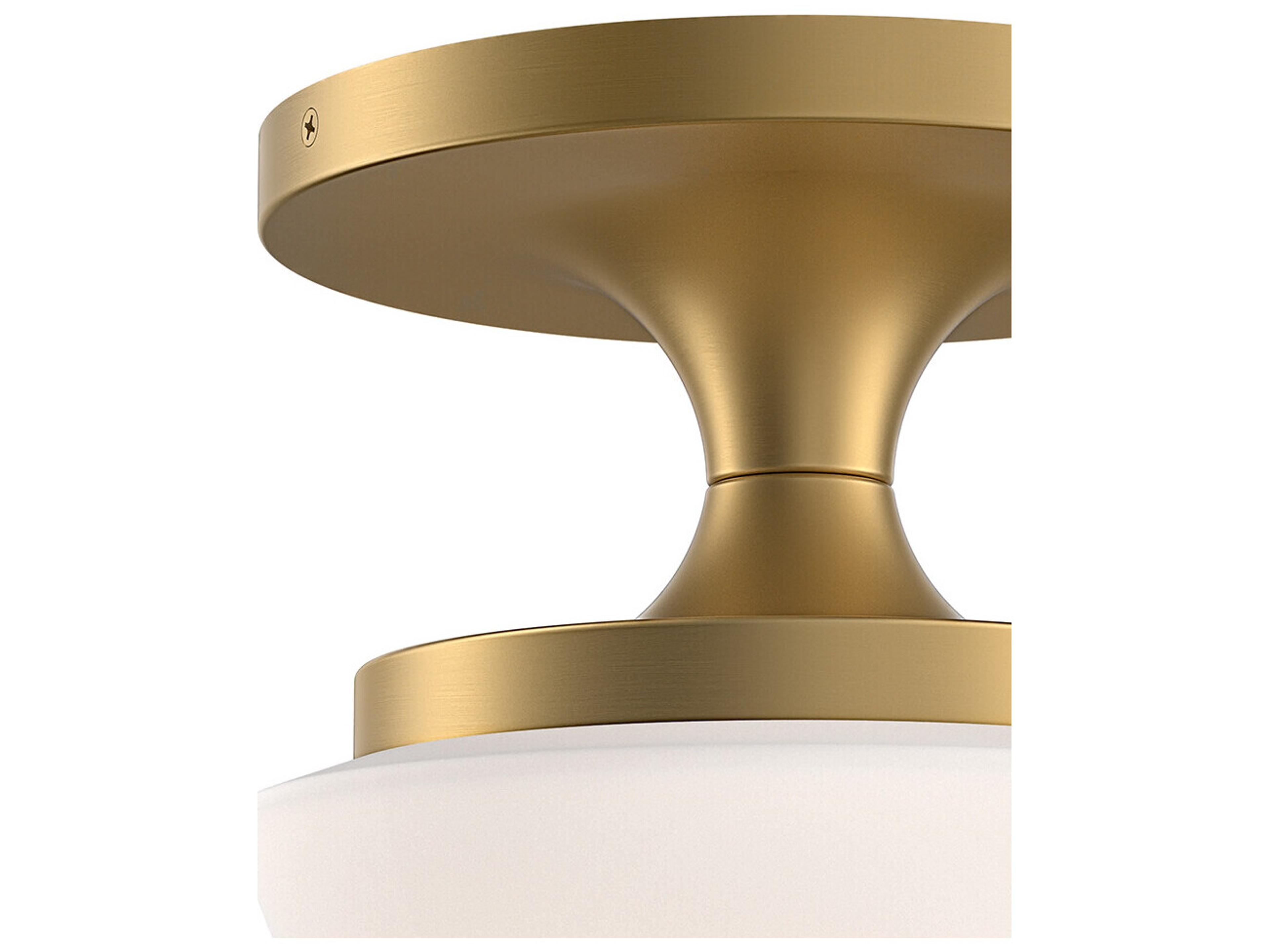 Hinkley Knox 1-Light Lacquered Brass Bowl Semi Flush Mount