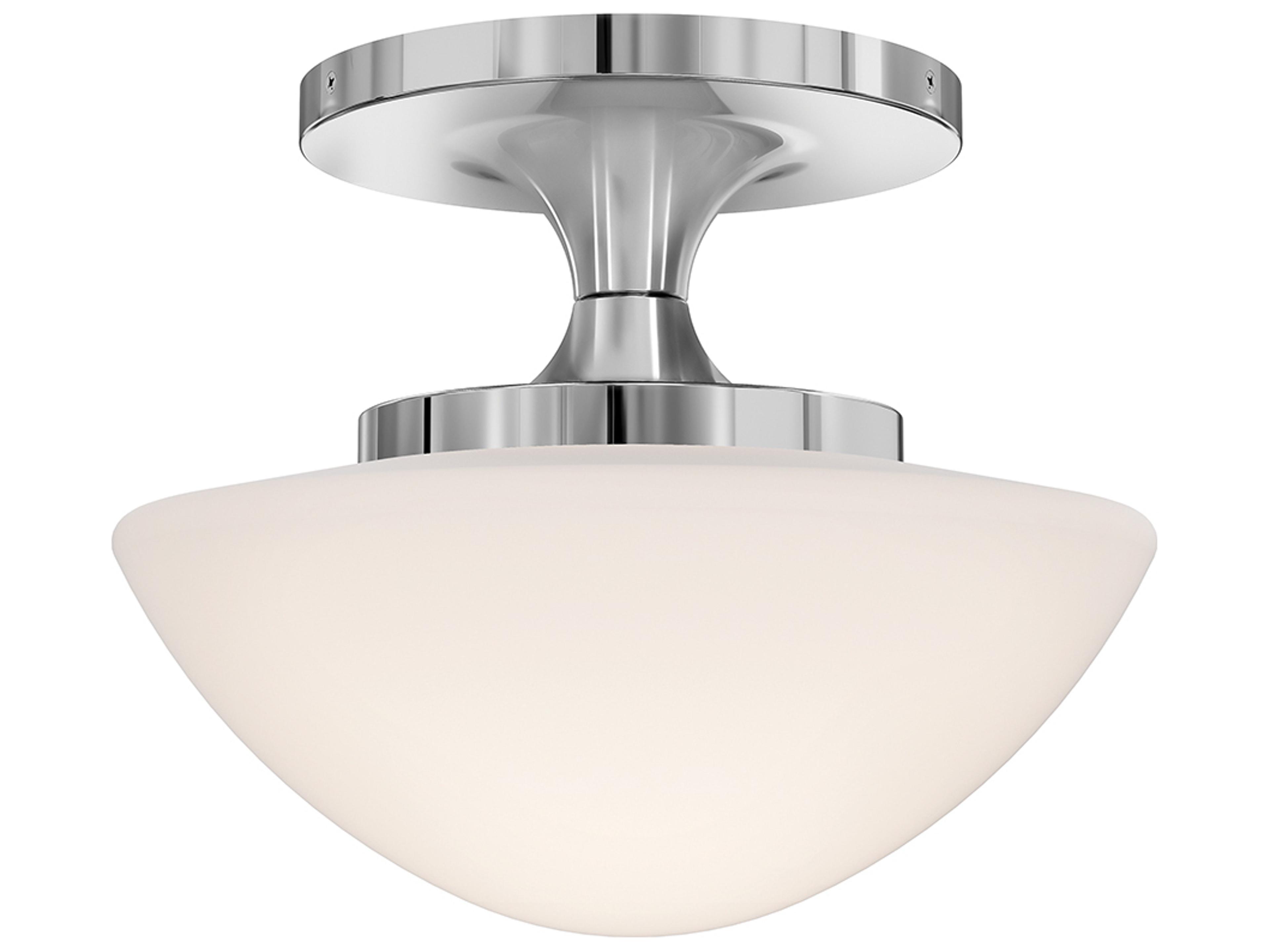 Knox 1-Light Chrome Semi Flush Mount