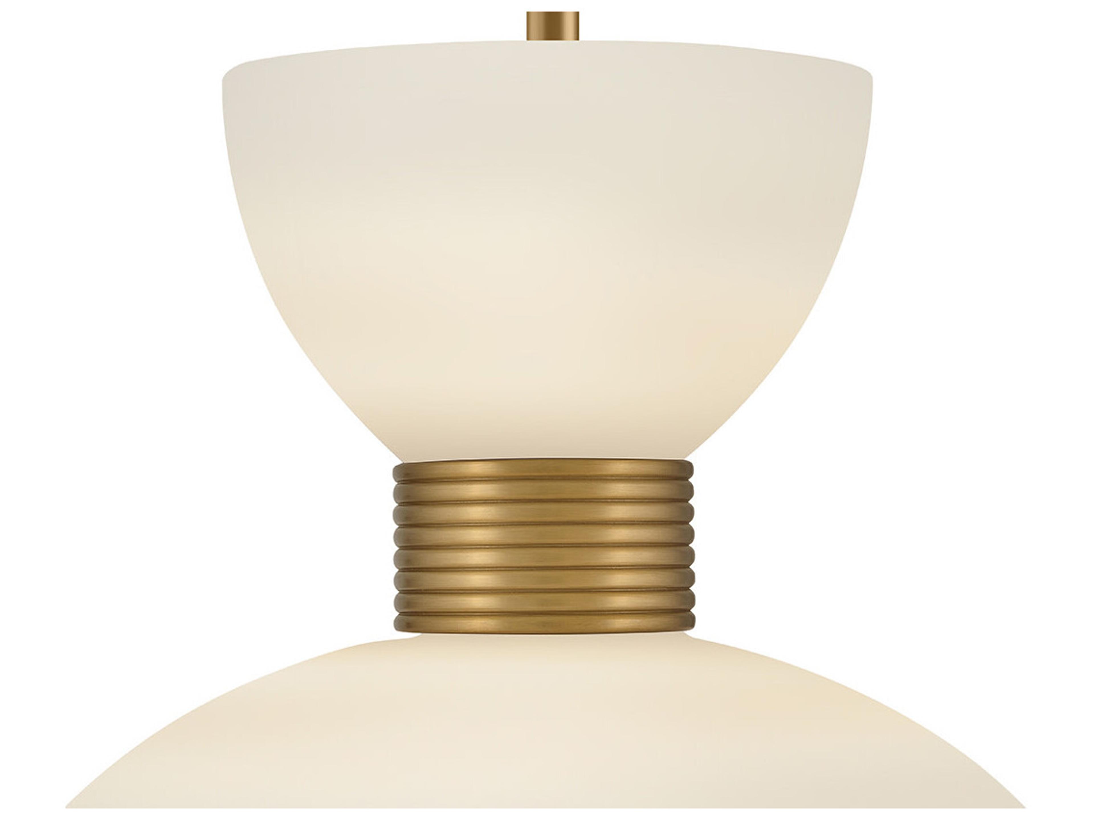 Hinkley Lisa McDennon 2-Light Lacquered Brass Bell Pendant